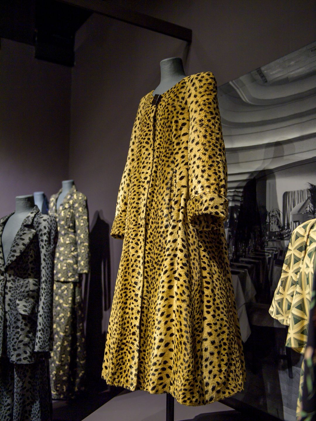 A striking leopard print coat 