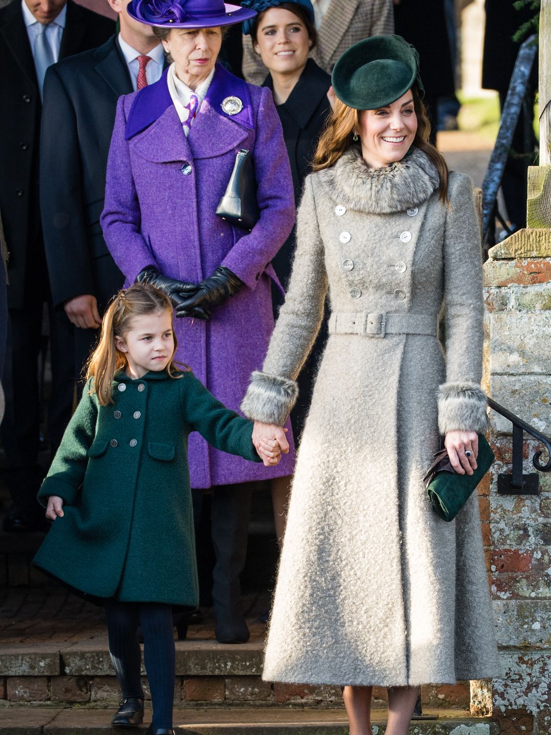 princess charlotte and princess kate at church