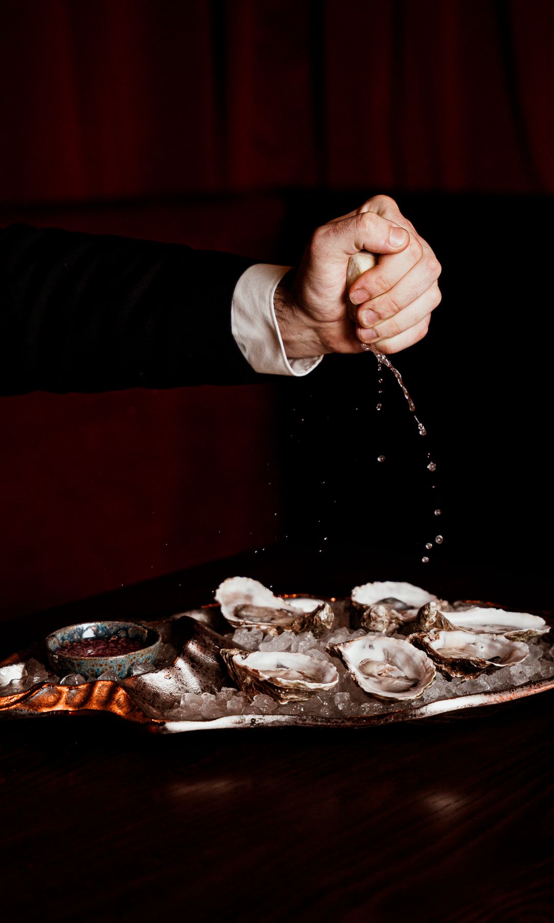  Esmeralda’s Mayfair, oyster selection