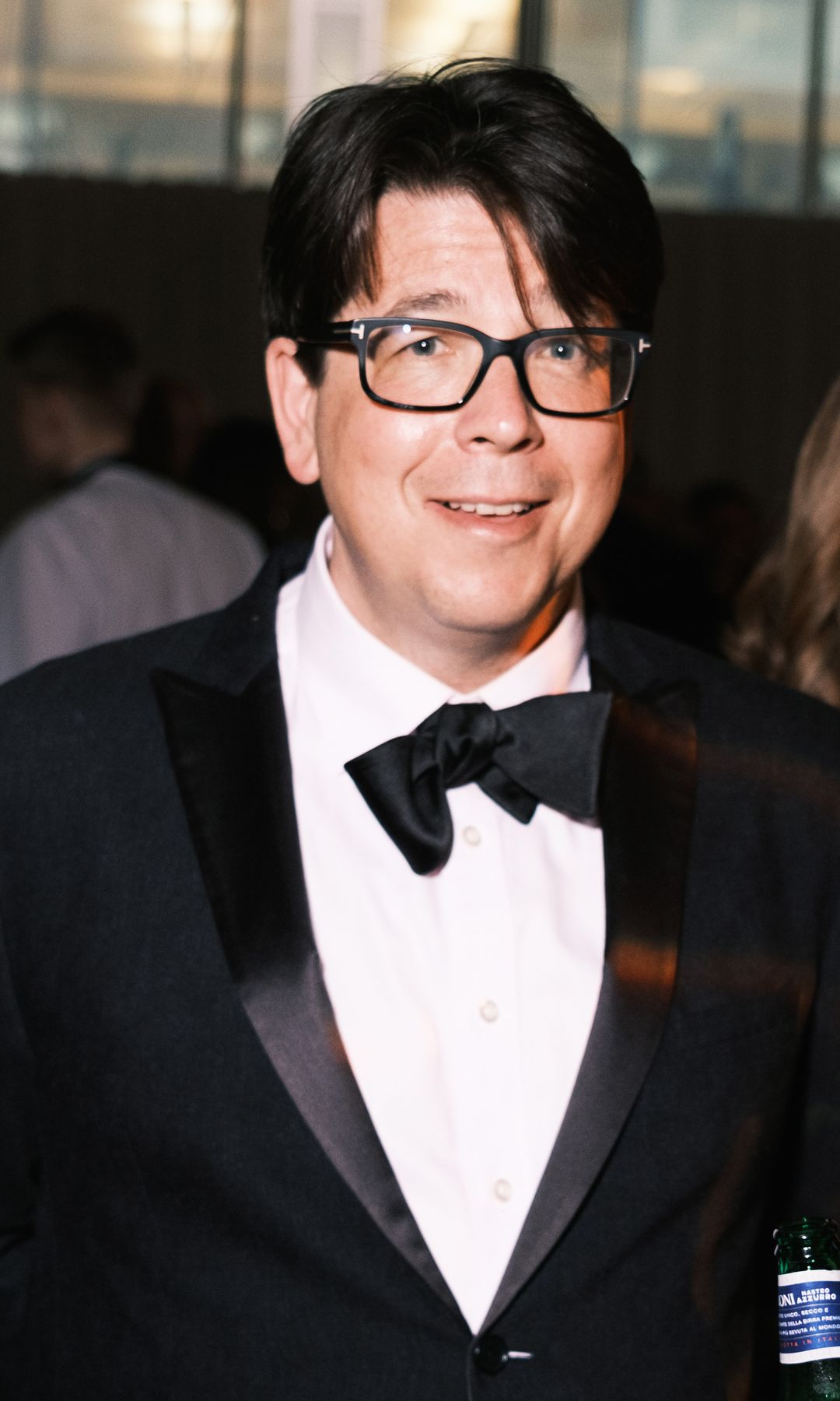 Michael McIntyre wearing a black tuxedo