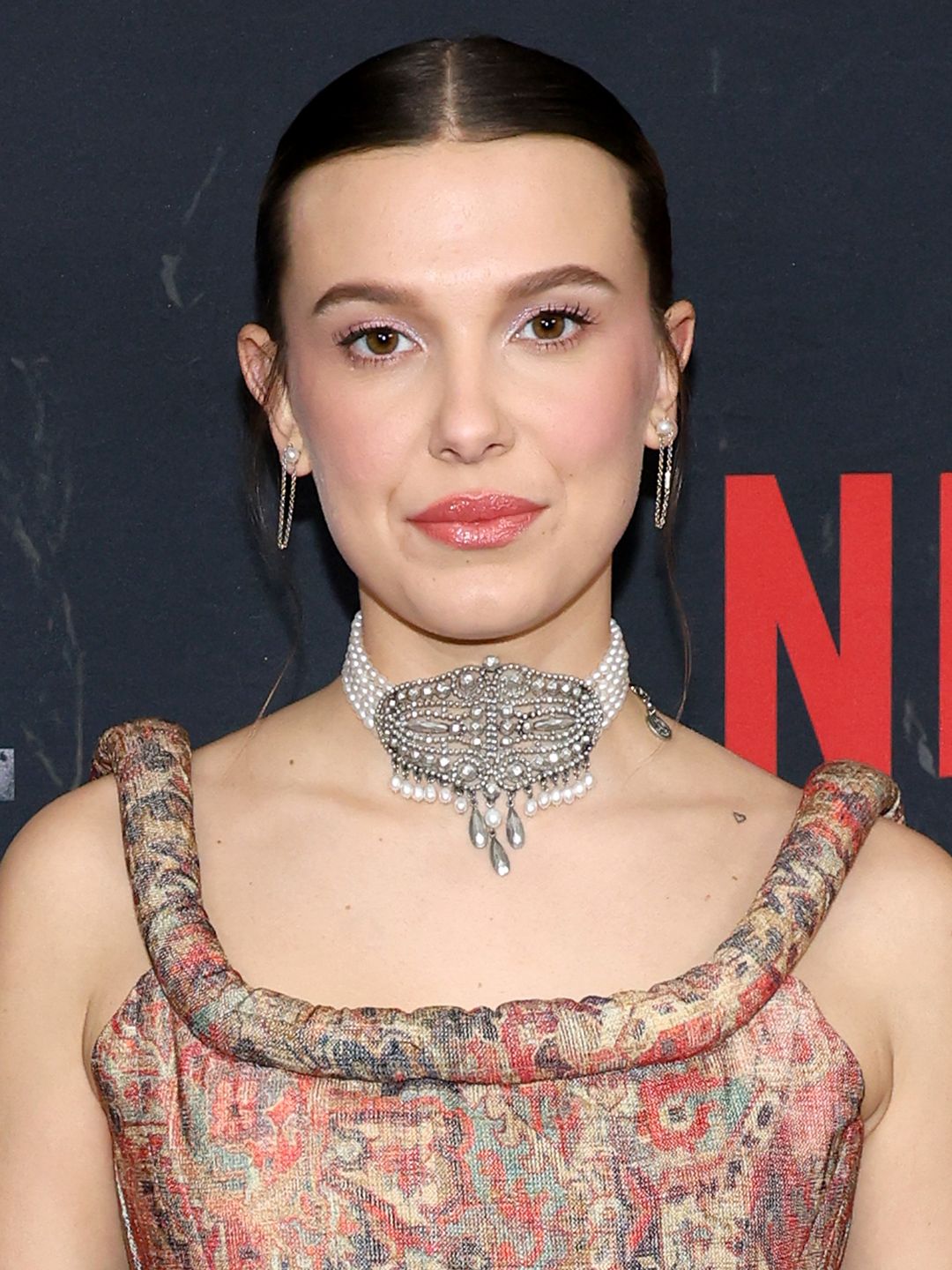 Millie Bobby Brown attends the "Damsel" photo call at The Plaza Hotel on February 29