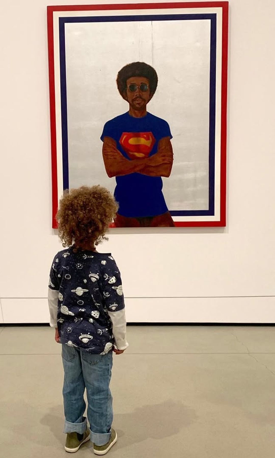 Pictured is Tyra's son who is nine