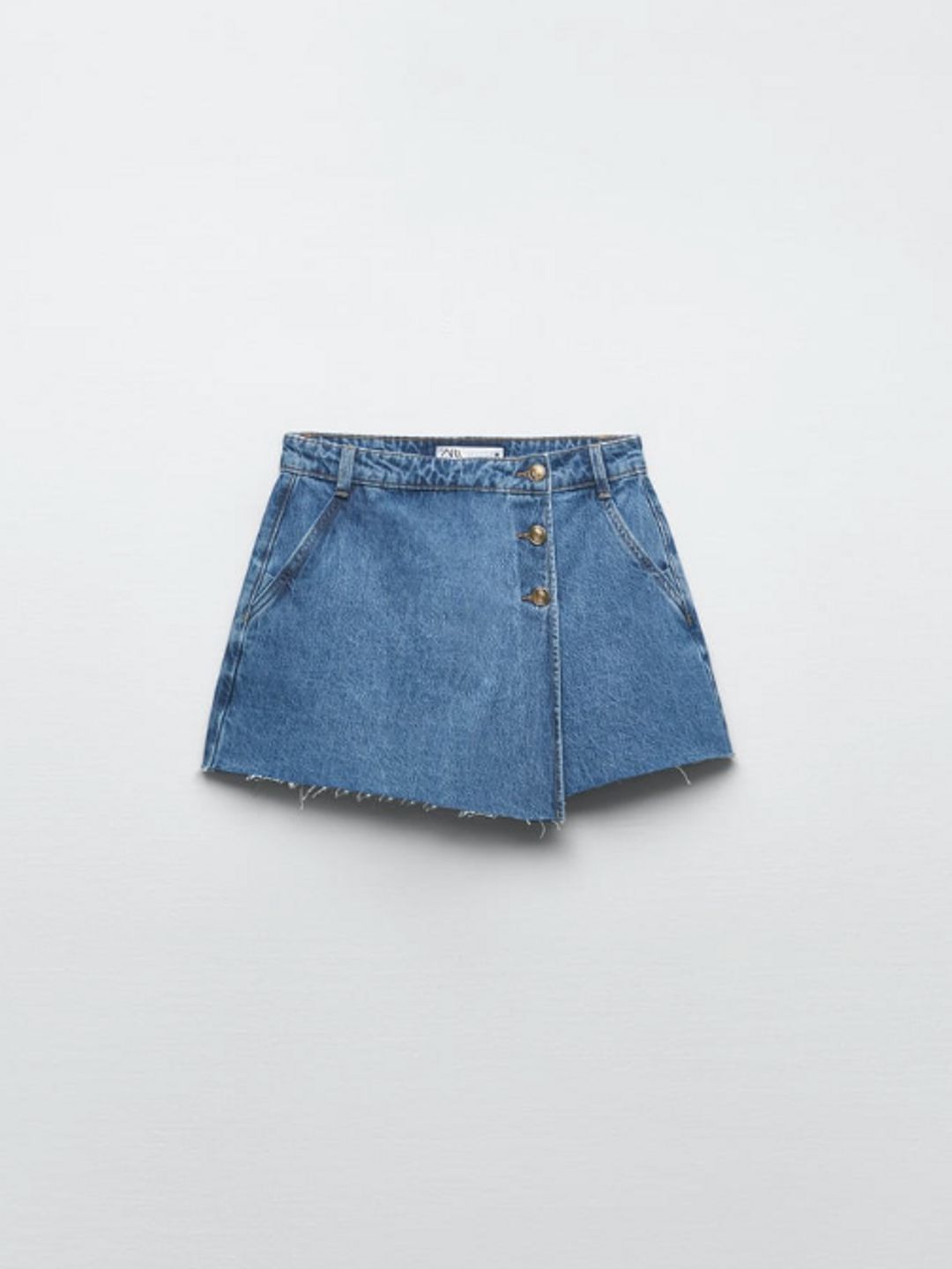 Crossover denim skort - Zara 