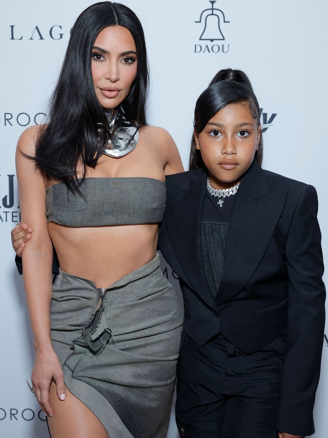 Kim and North West in April 2023
