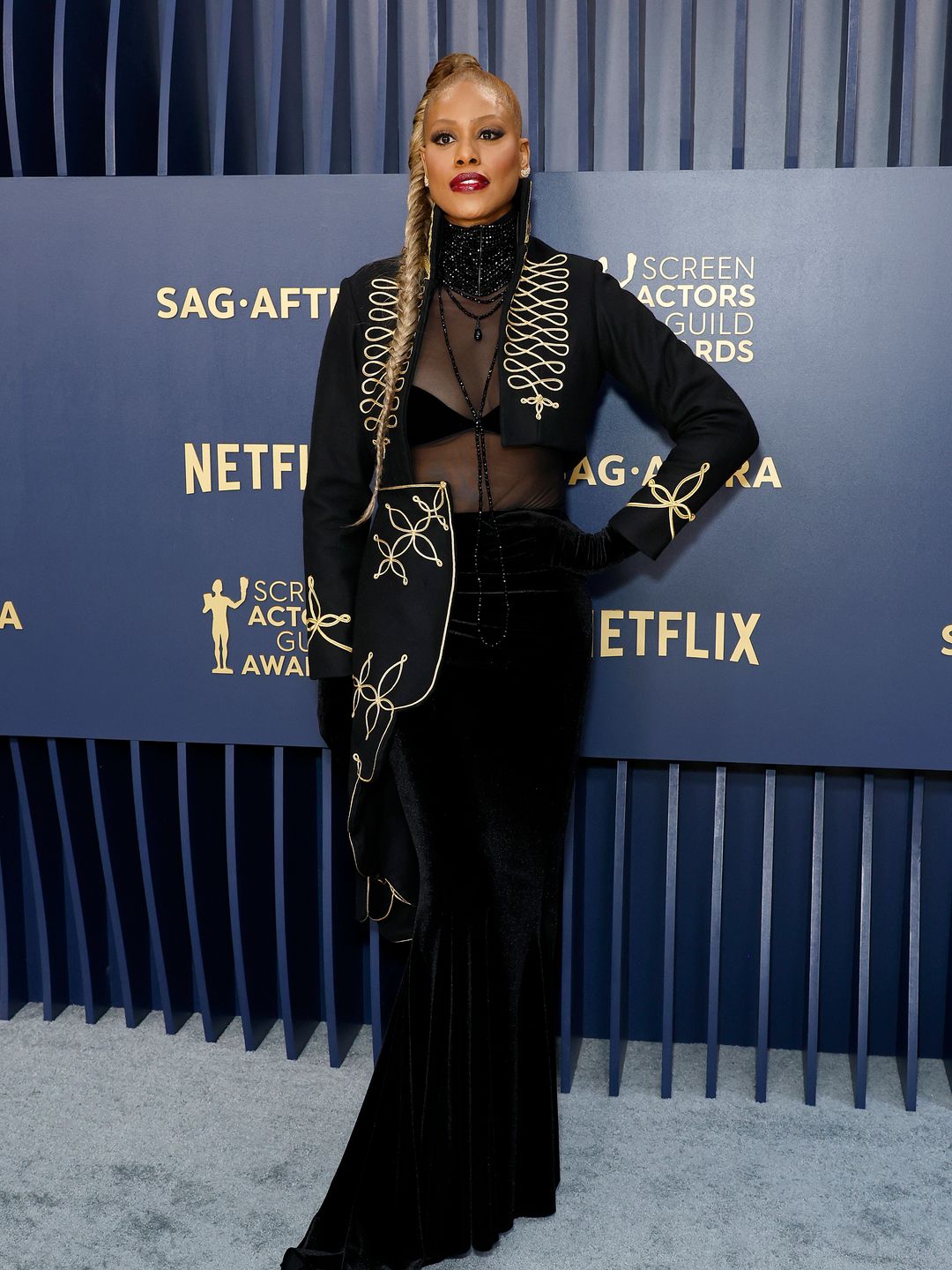 averne Cox attends the 30th Annual Screen Actors Guild Awards