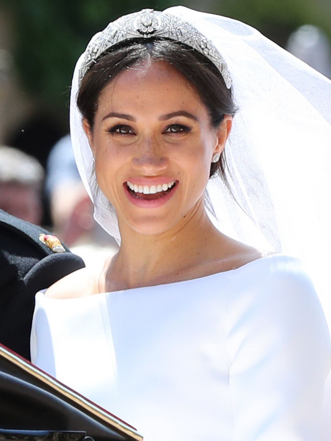 Meghan Markle wore sheer foundation that showed off her freckles on her wedding day