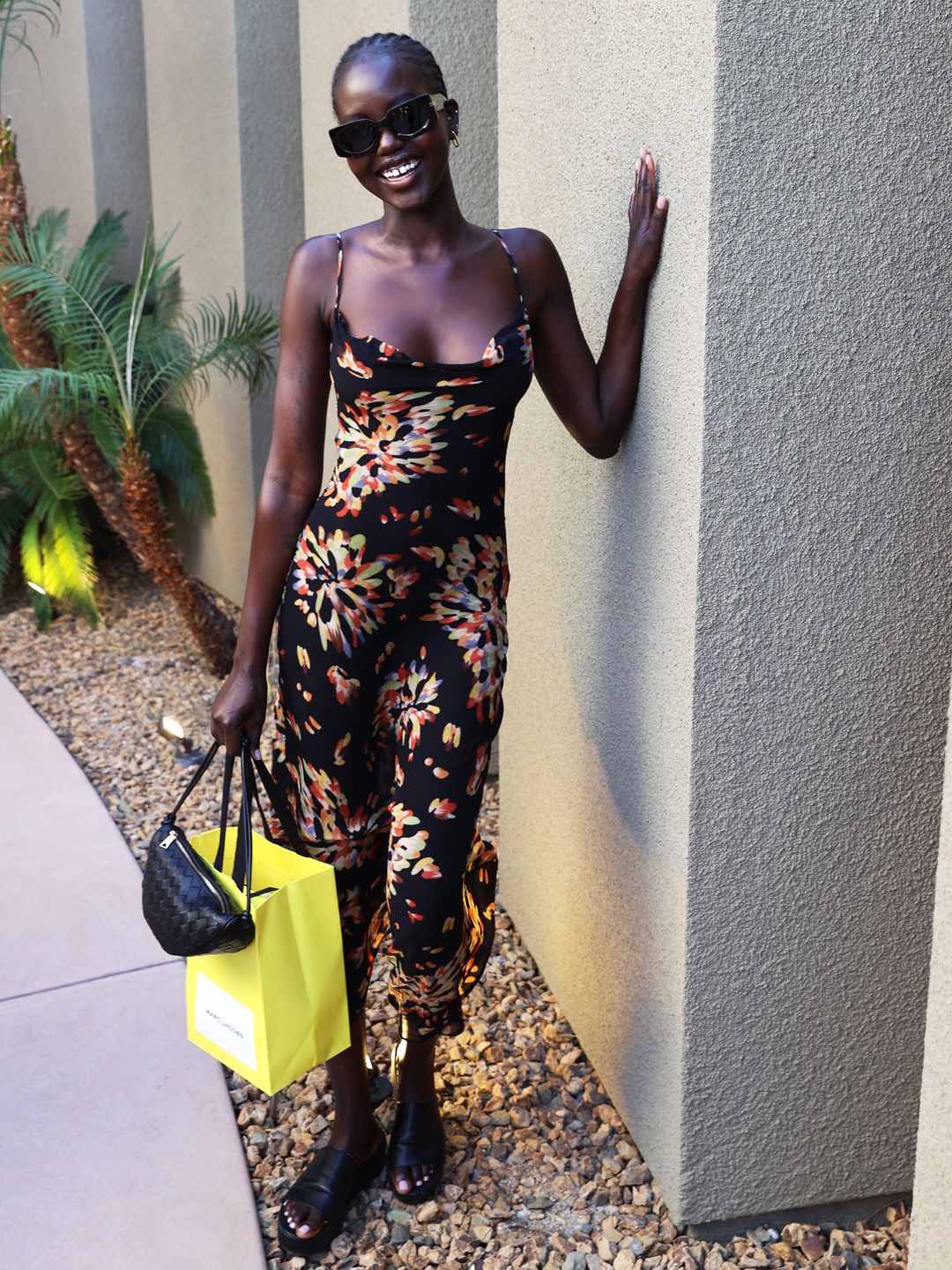 PALM SPRINGS, CALIFORNIA - APRIL 15: Adut Akech attends the Marc Jacobs & i-D 'The Pre-Party' at Viking Villa on April 15, 2023 in Palm Springs, California. (Photo by Mat Hayward/Getty Images for Marc Jacobs and i-D)