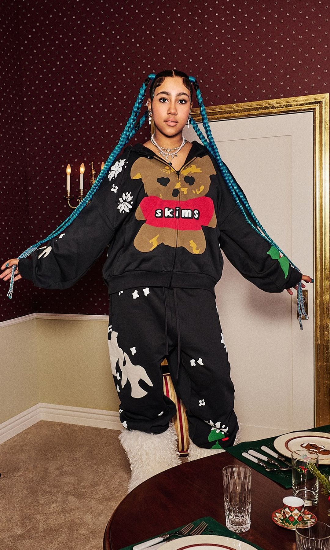 North West is the front face for the new collab colleciton