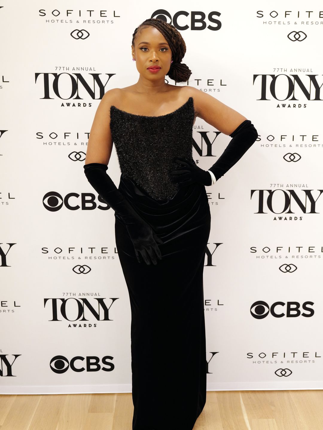 Jennifer Hudson attends the 77th Annual Tony Awards Green Room Presented By Sofitel Hotels and Resorts at David H. Koch Theater at Lincoln Center on June 16, 2024 in New York City.