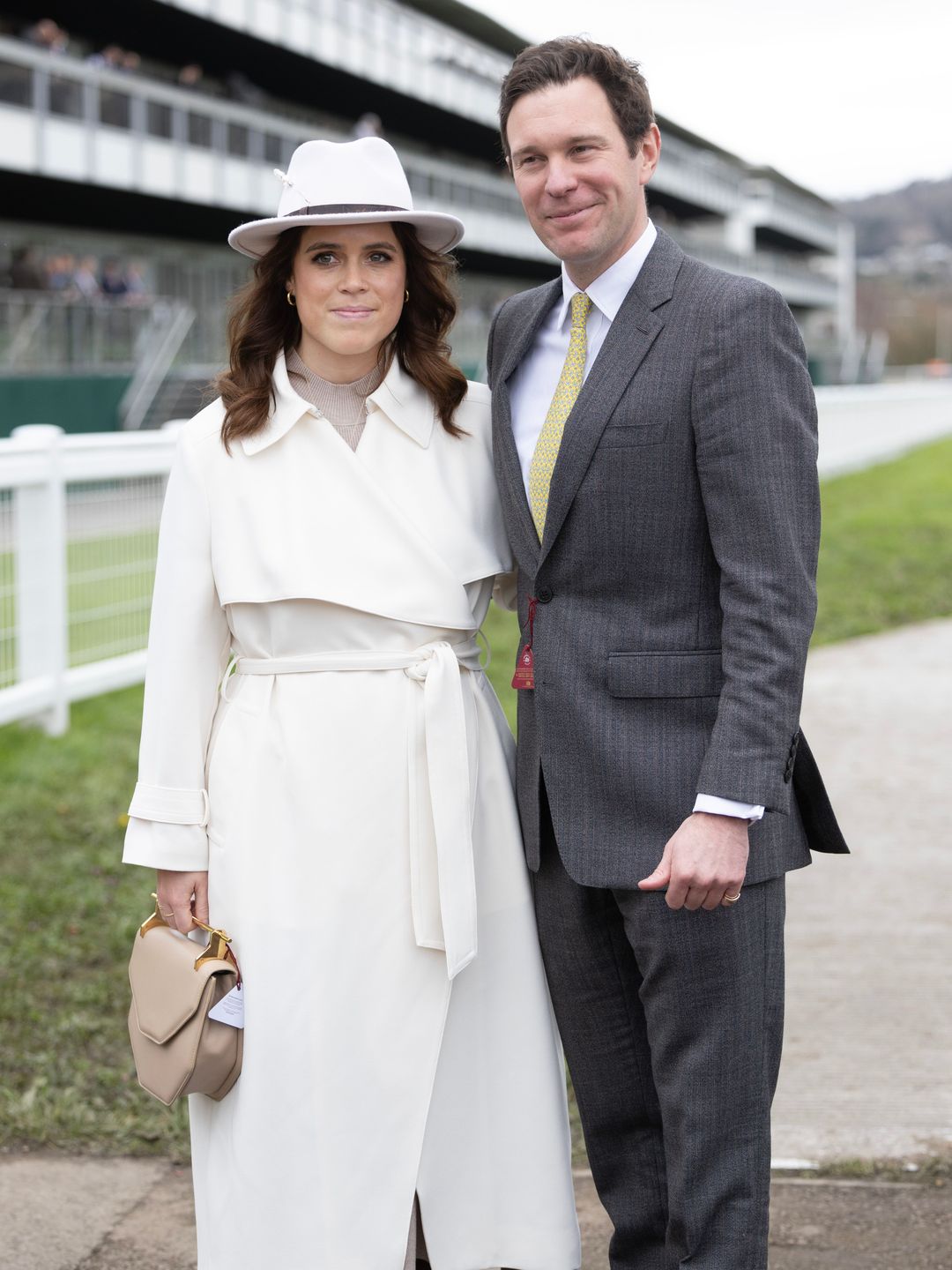 The royal looked radiant in a Reiss coat