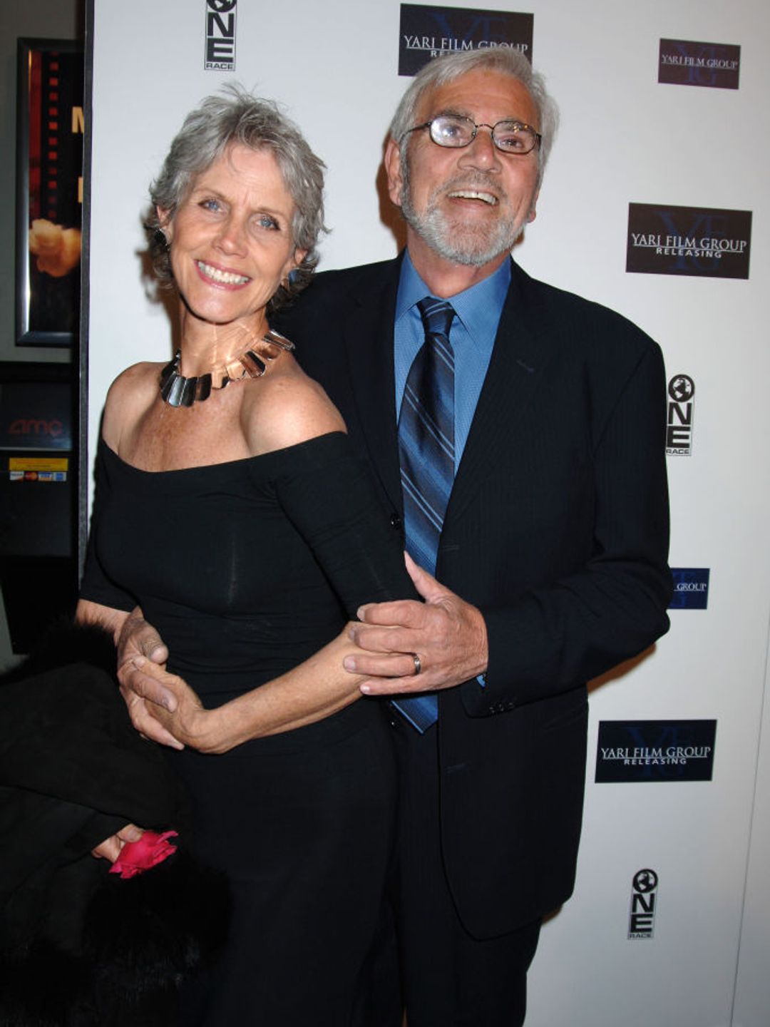 Shannon Wilcox and Alex Rocco cuddled up for a photo