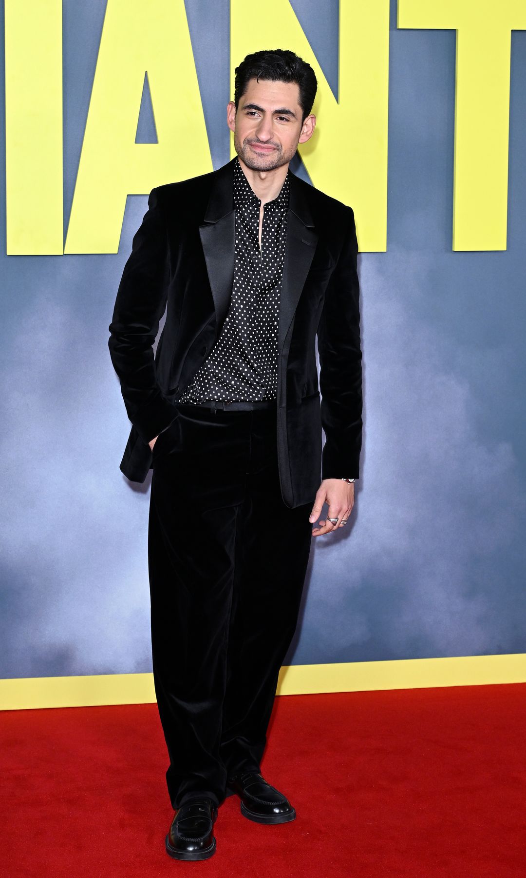 Amir El-Masry in a black outfit