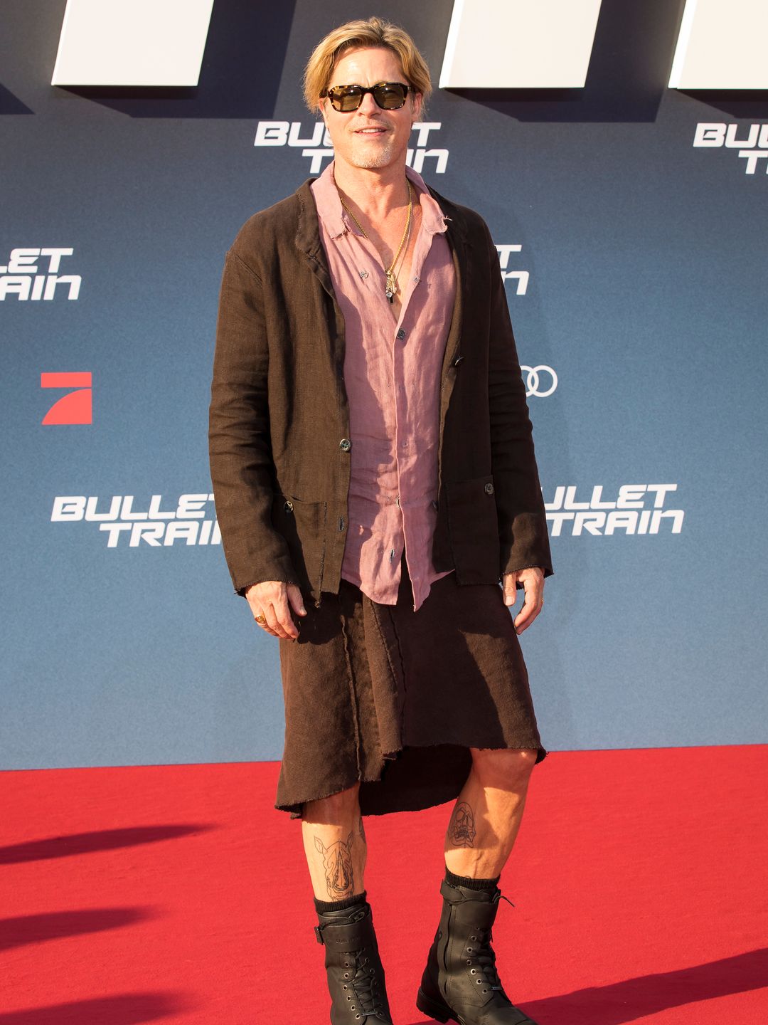 brad pitt in a skirt