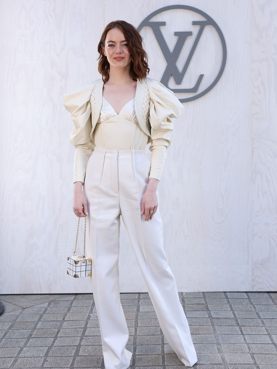 Emma Stone attends the Louis Vuitton Womenswear Fall/Winter 2024-2025 show