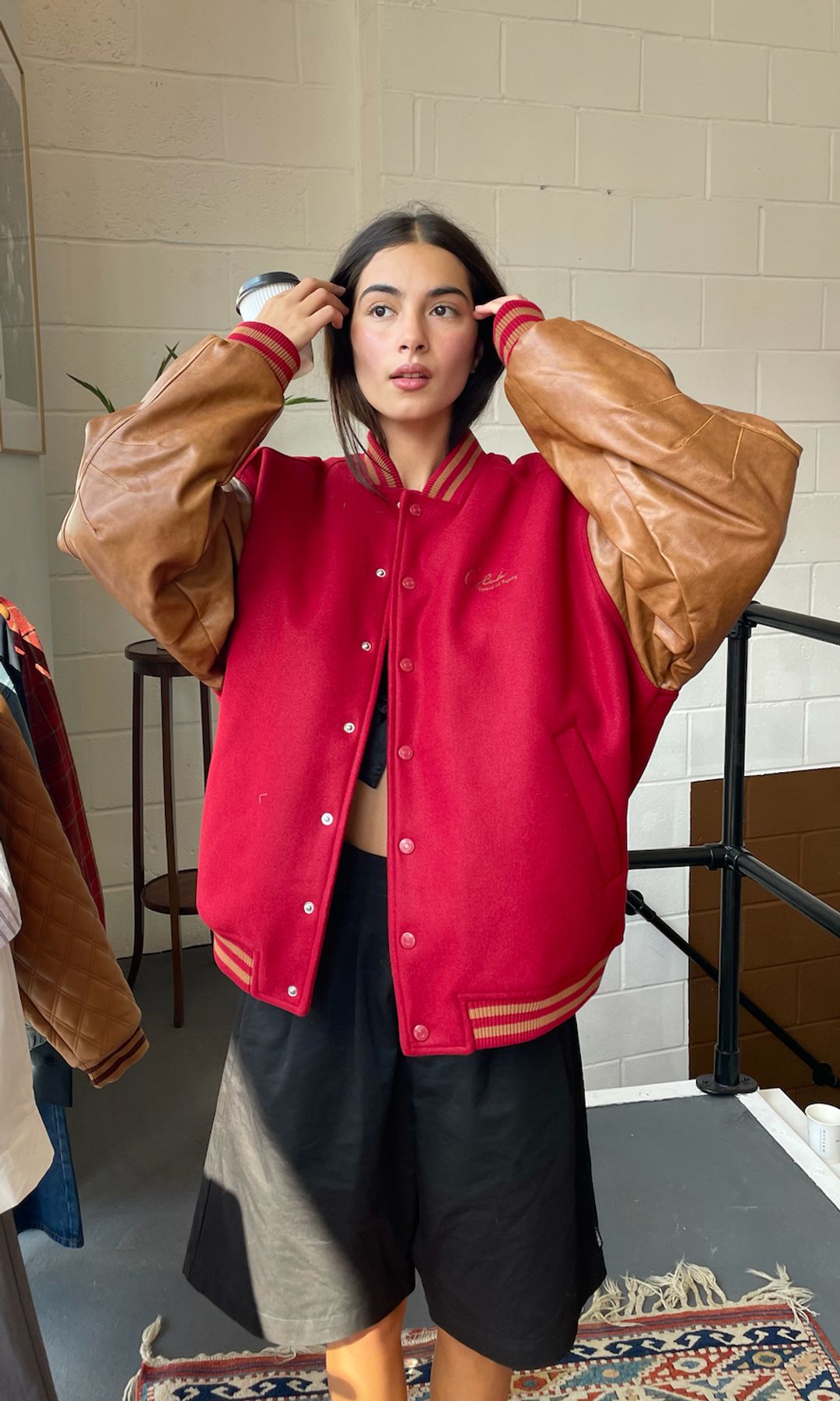 The influencer sources preloved gems from Vinted