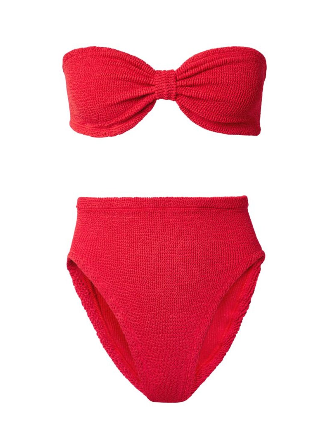 Ruby seersucker bandeau bikini - Hunza G 