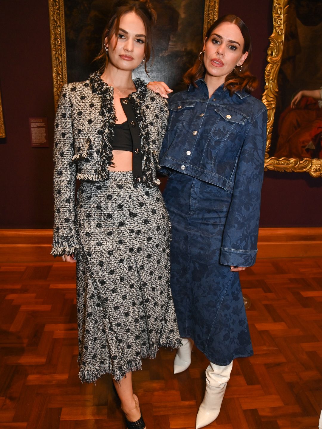Lily James and Billie Piper at the Vogue100 x Erdem dinner 