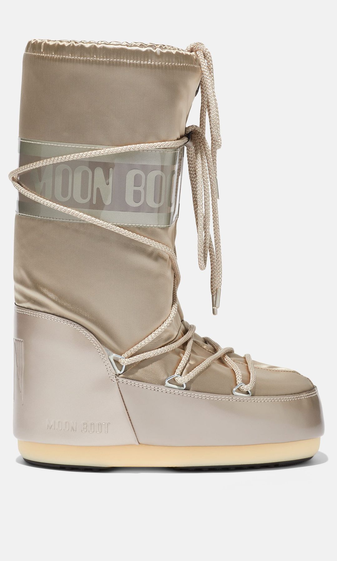 ICON GLANCE PLATINUM SATIN BOOTS
