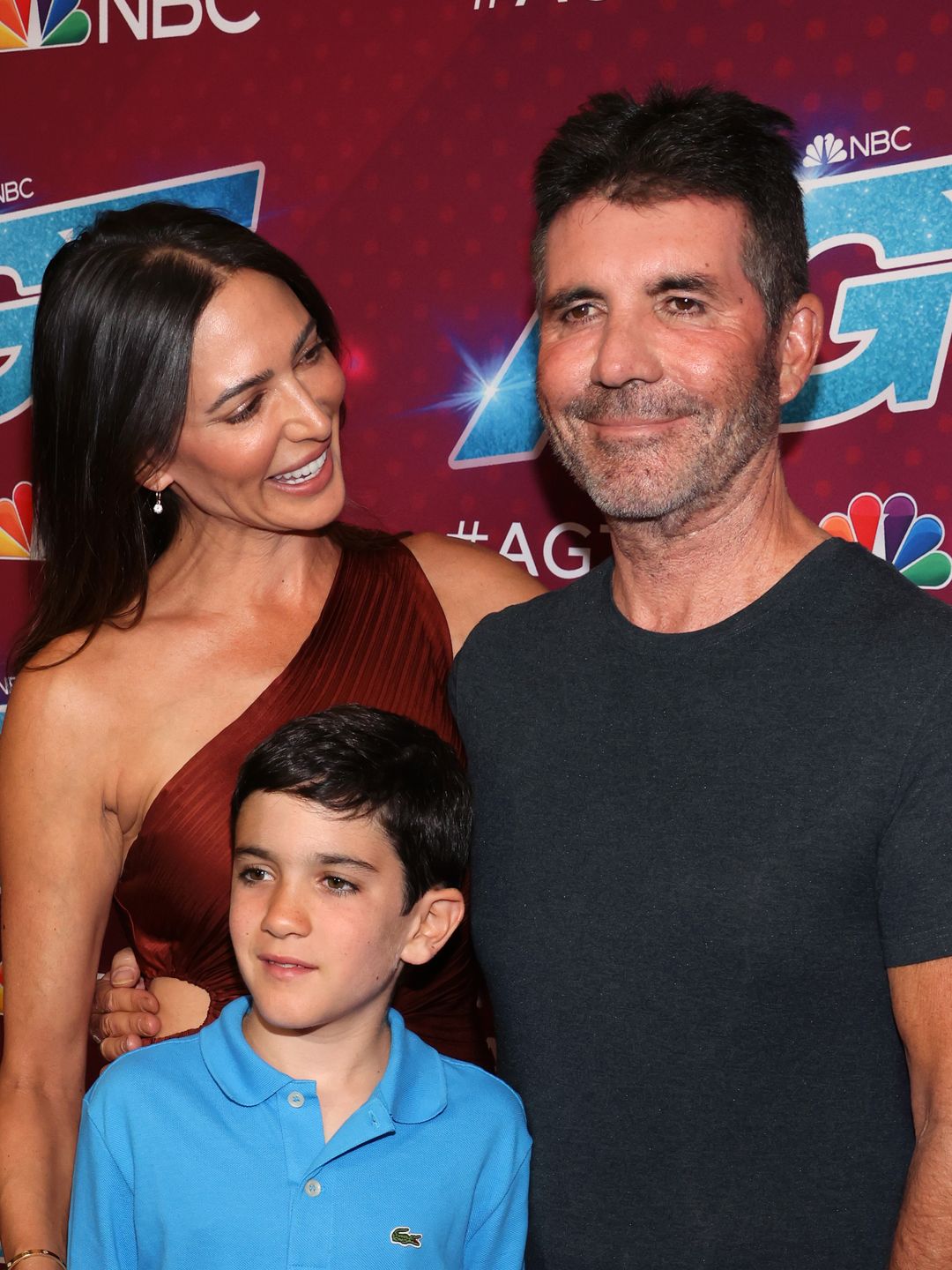 Lauren Silverman, Simon Cowell and Eric at America's Got Talent