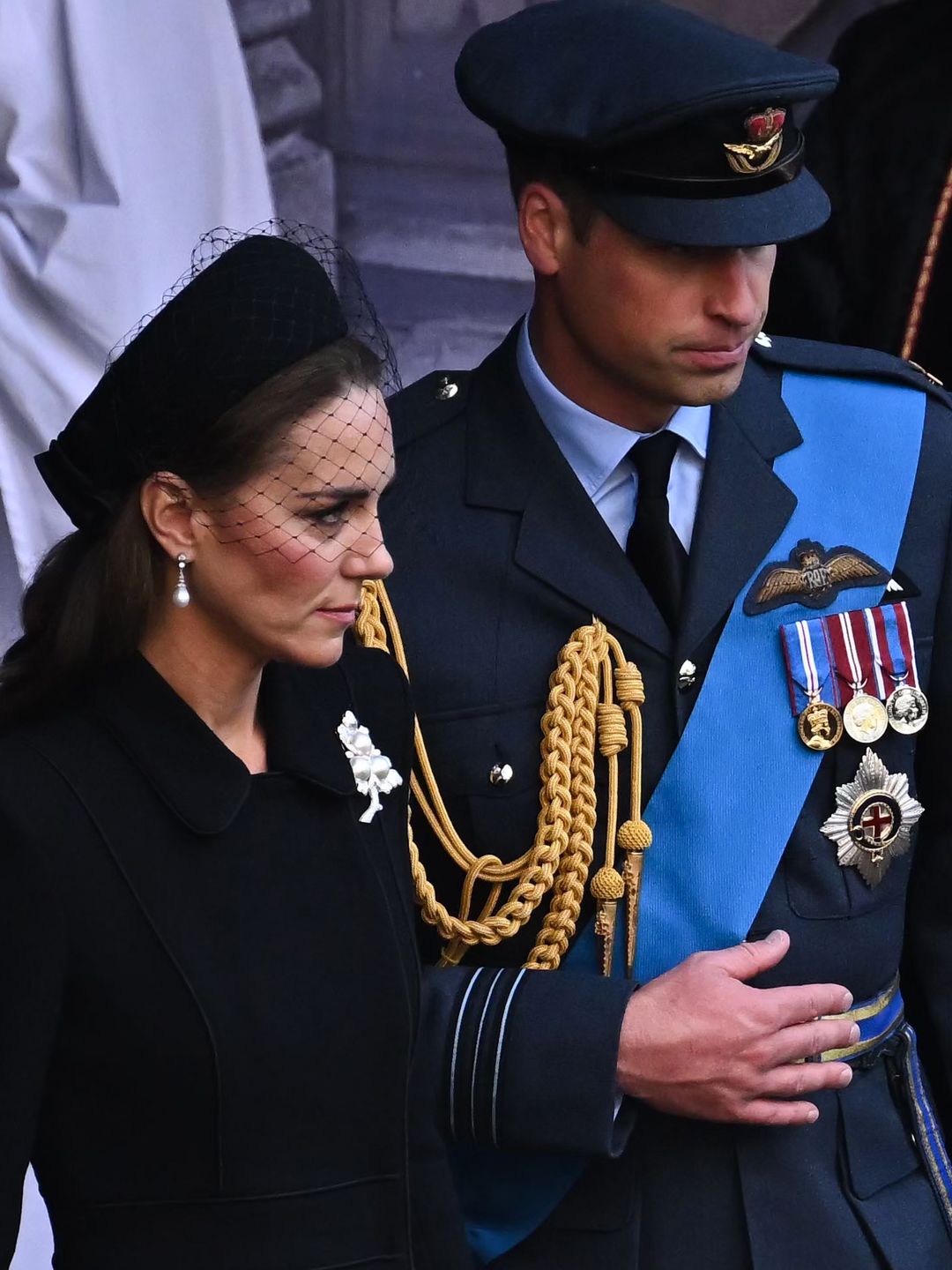 The Princess of Wales wore the poignant brooch to the latee Queen's funeral service   on September 14, 2022