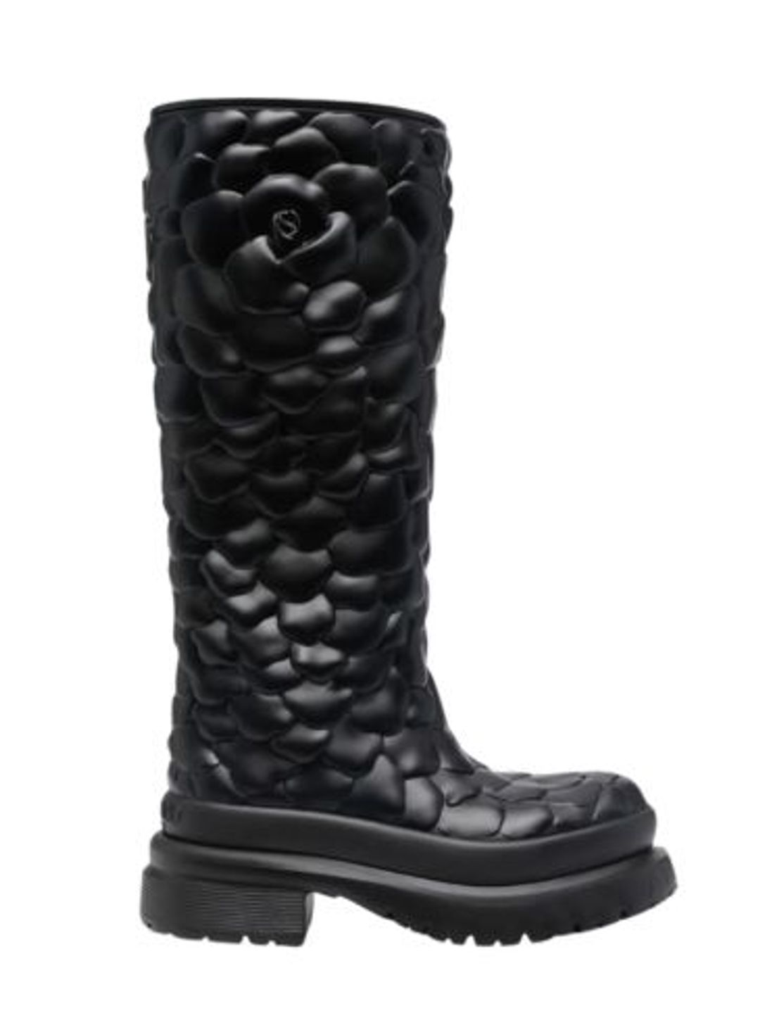 Valentino Atelier floral-embossed mid-calf rain boots