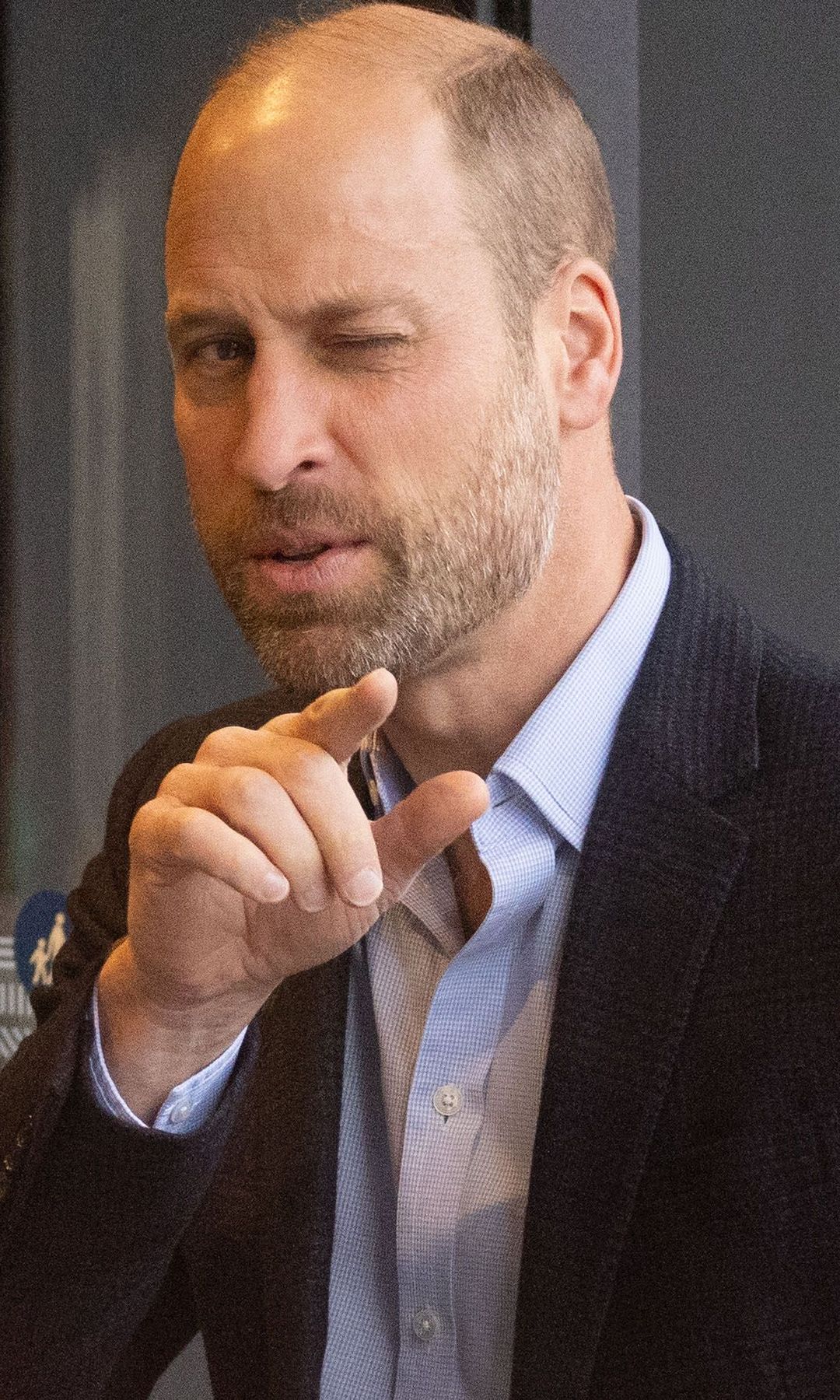 Prince William winking