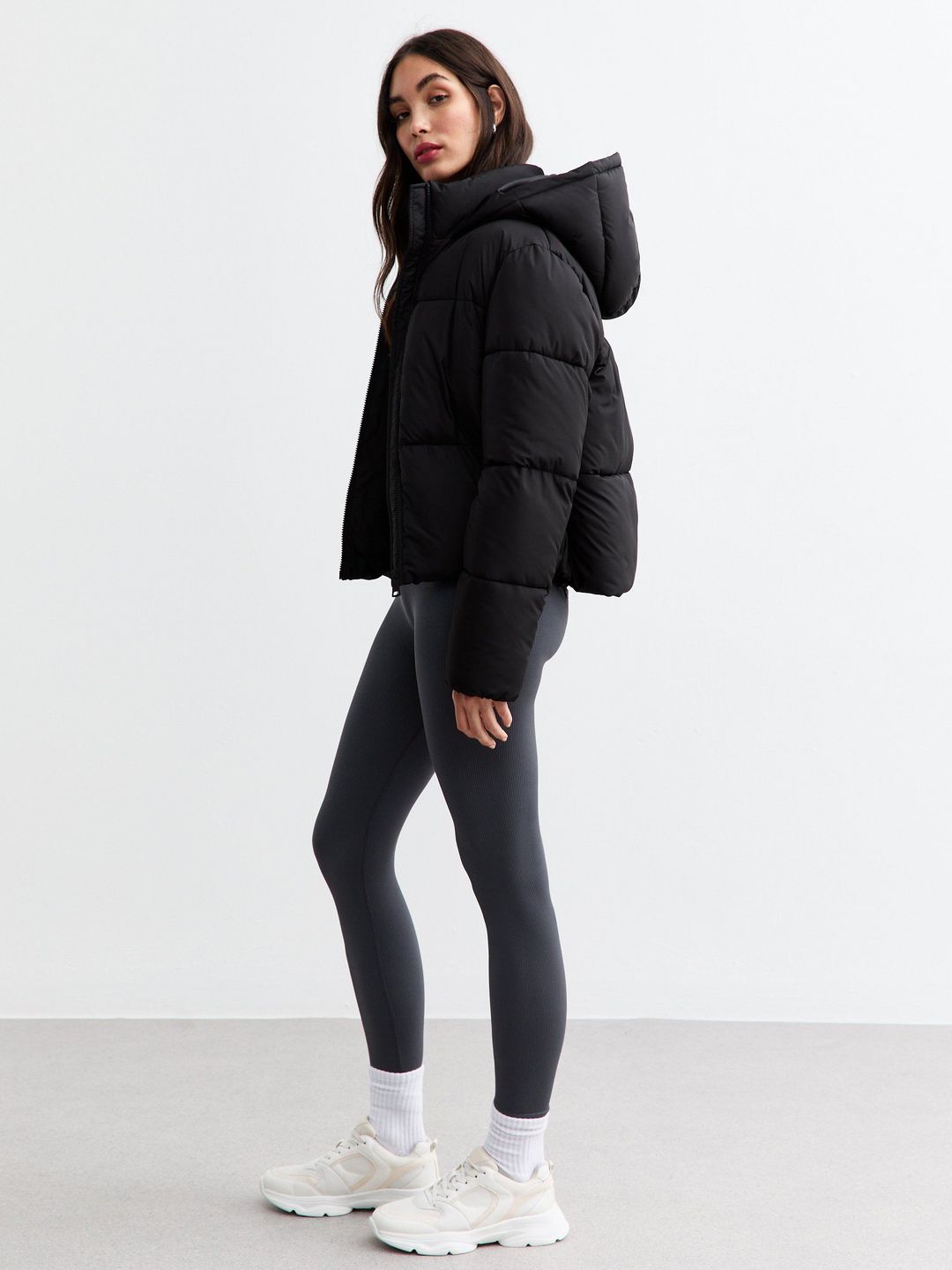 Cropped Puffer Coat