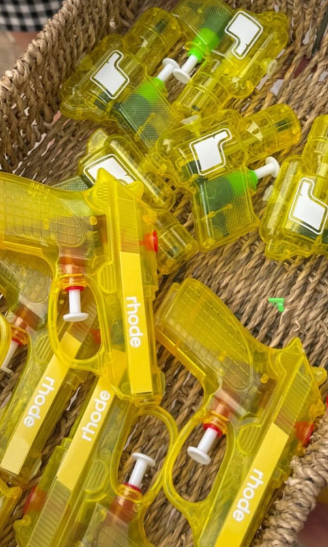 A photo of Rhode branded water guns