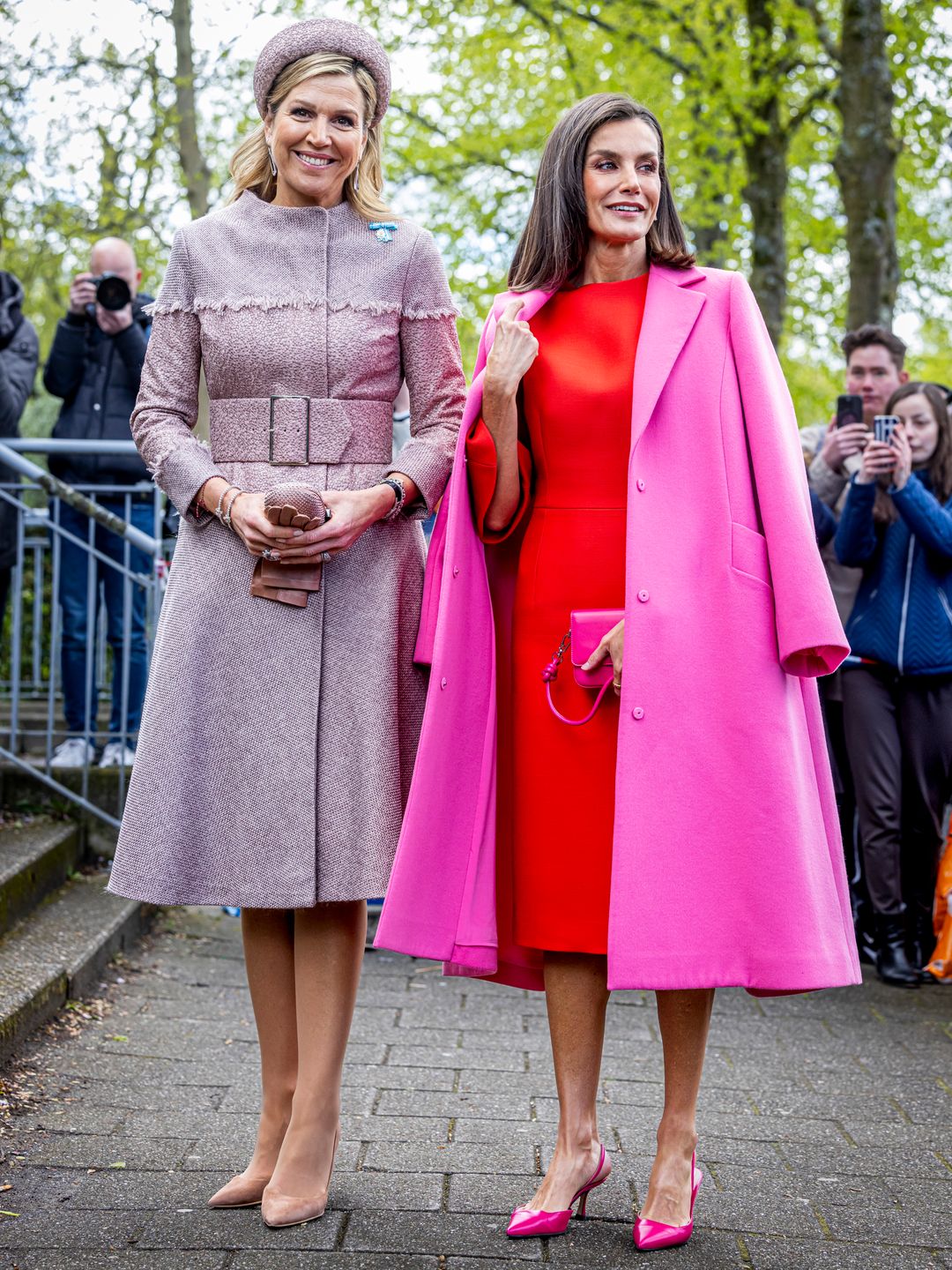 Queen Maxima of The Netherlands and Queen Letizia of Spain visited Lab6  on April 18