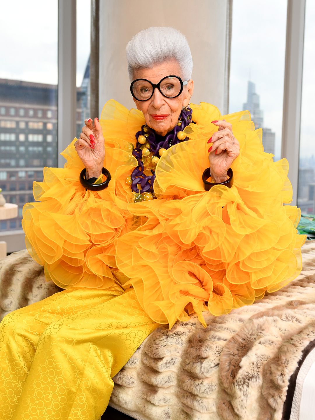 Fashion icon Iris Apfel was renown for her unique sense of style