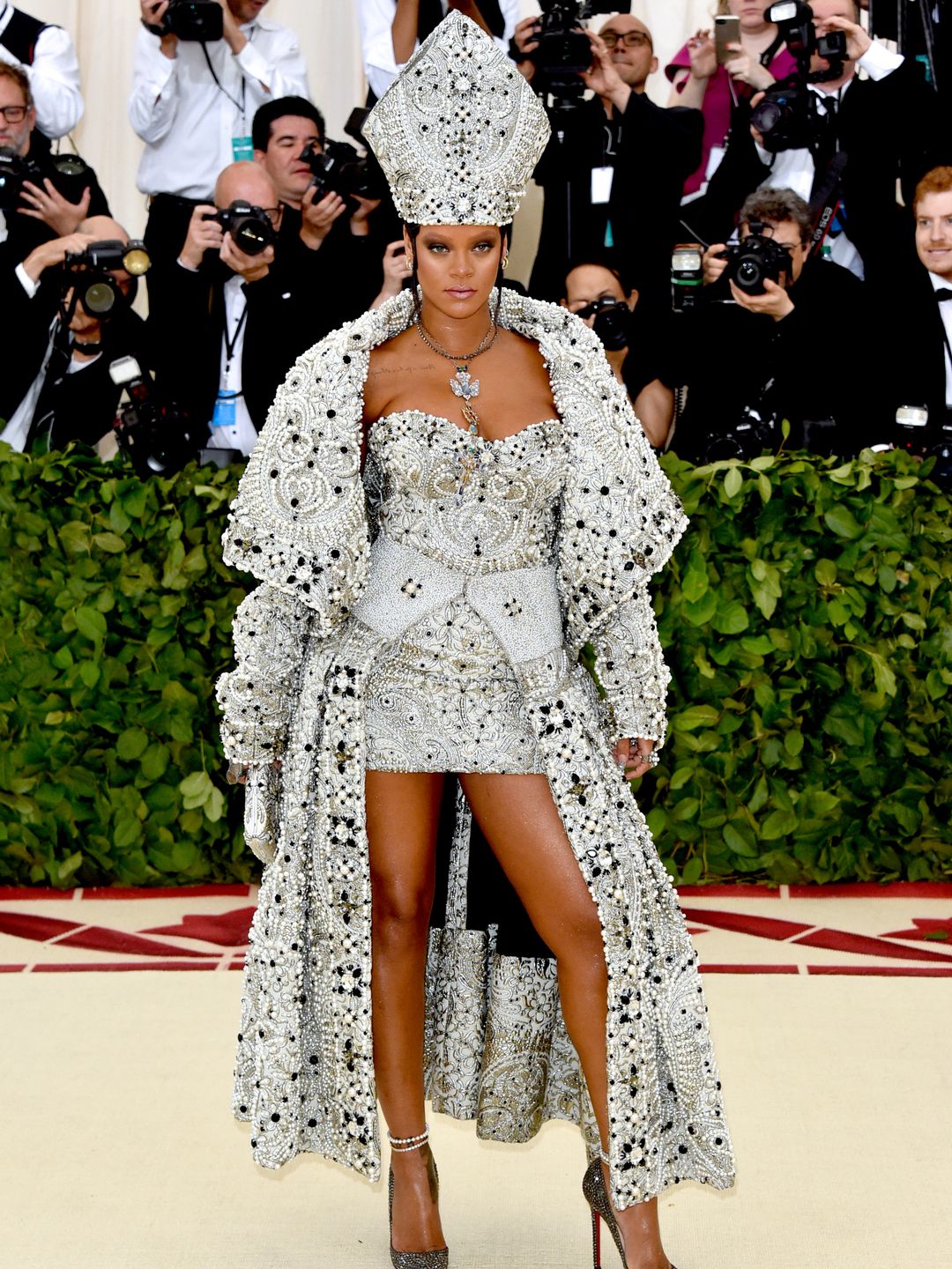Rihanna attends the Heavenly Bodies Gala at The Metropolitan Museum of Art 