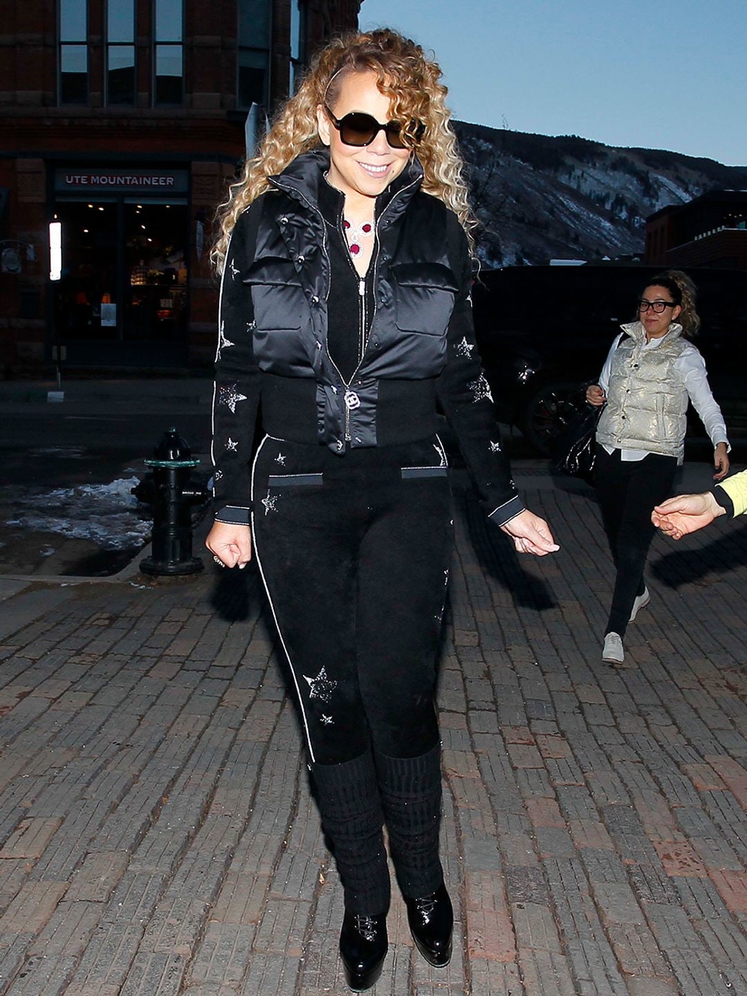 Mariah Carey enjoying a shopping spree in Aspen