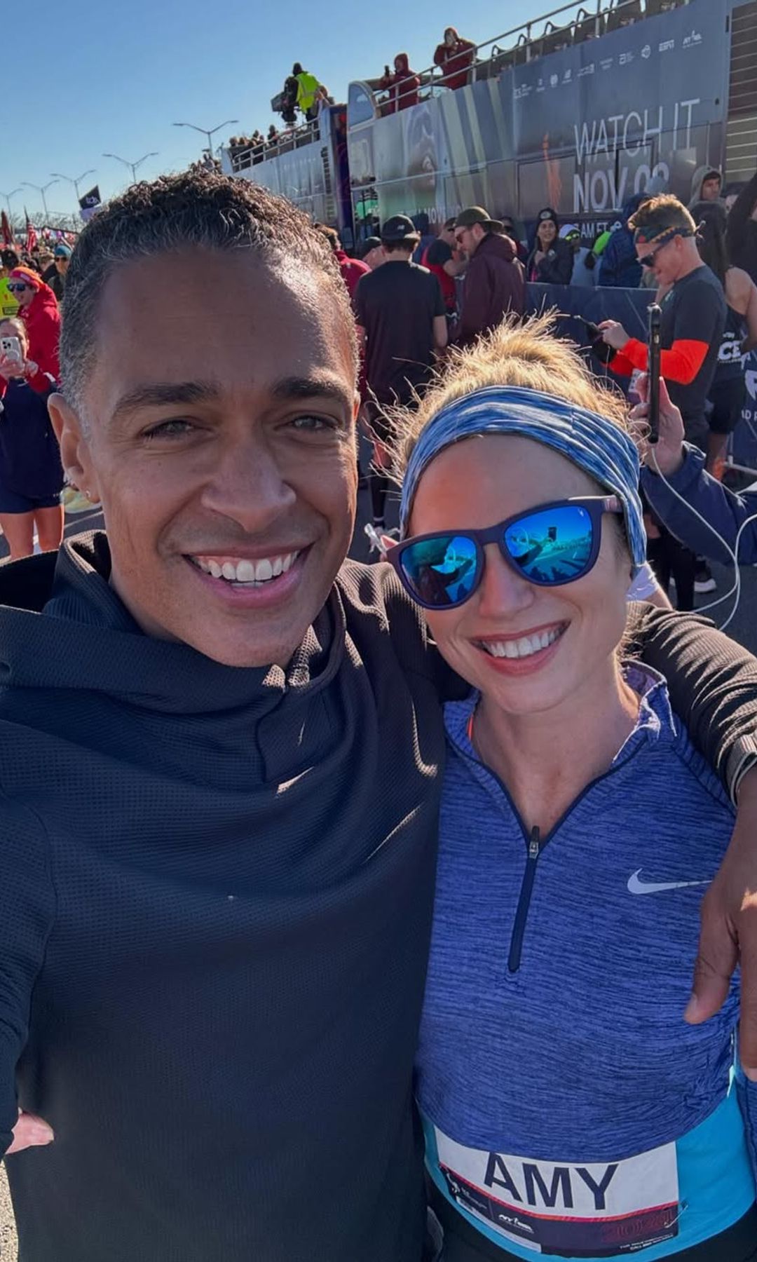 Amy and T.J. running 