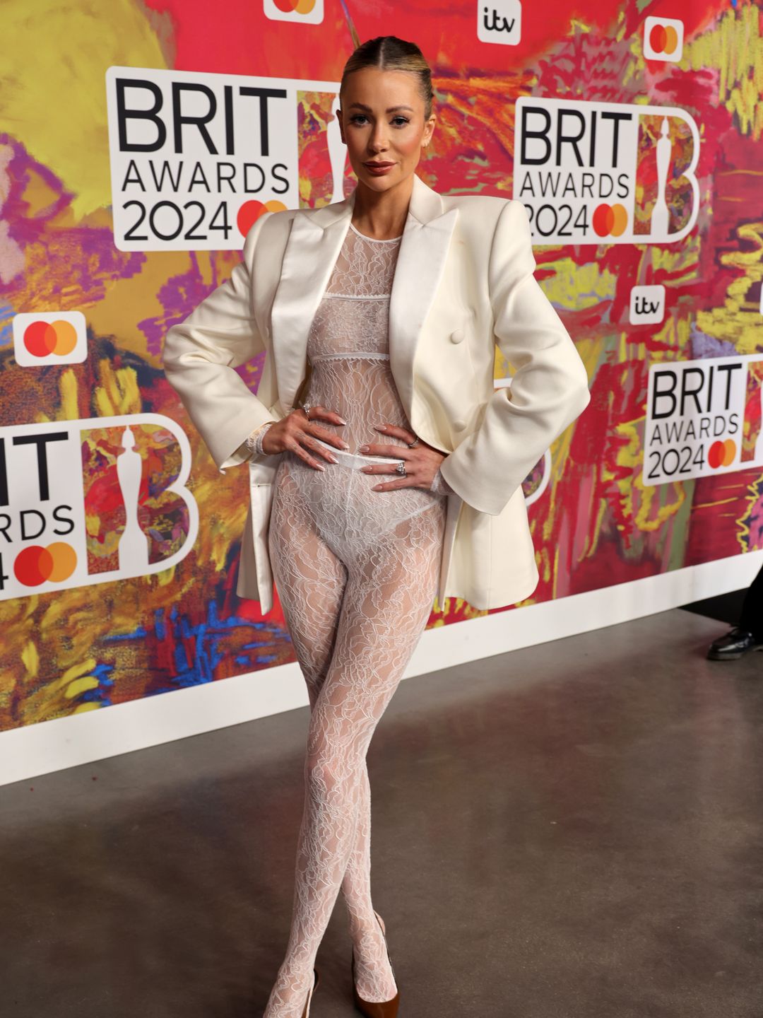 Olivia Attwood attends the BRIT Awards 2024