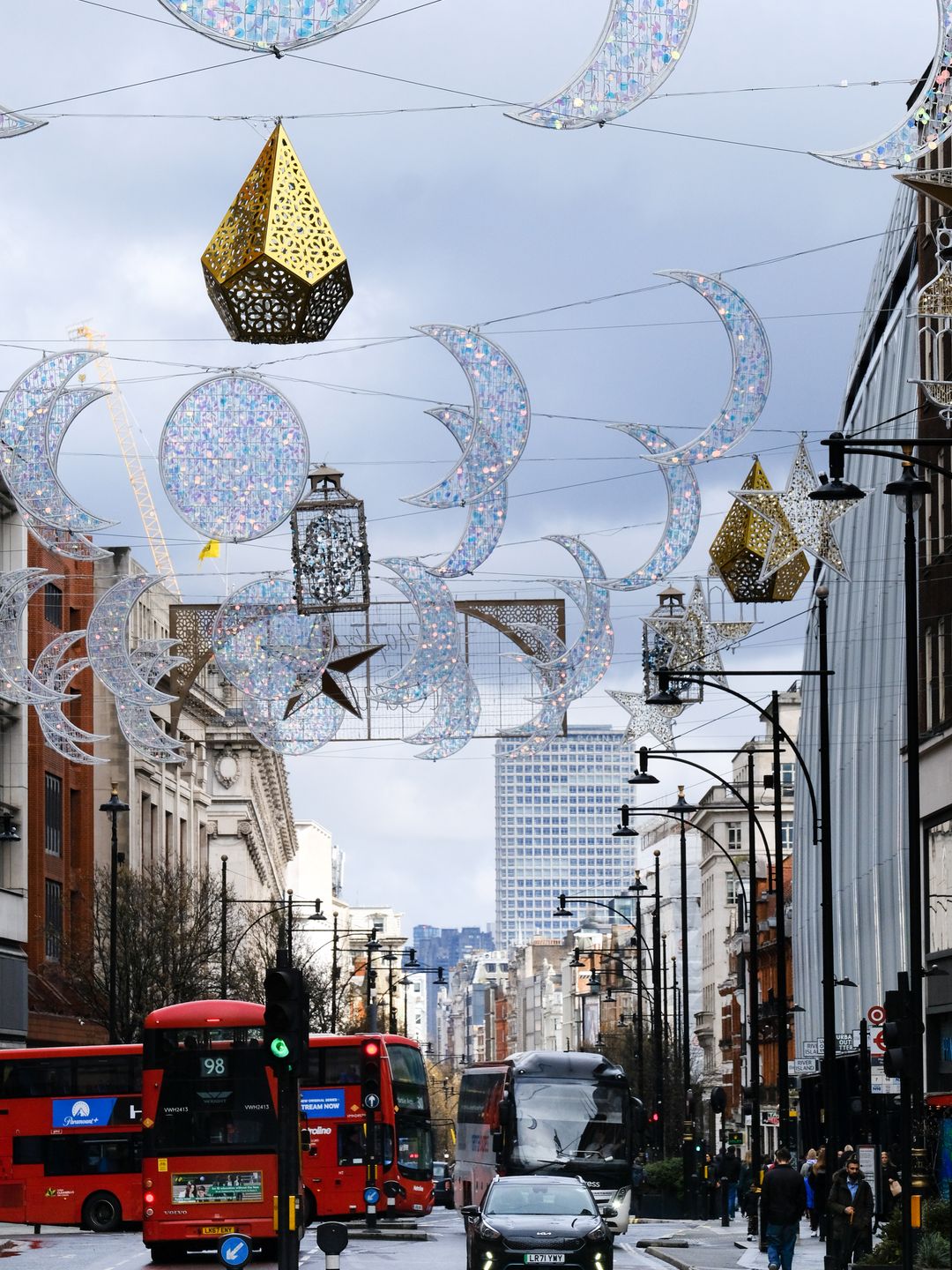  Lights and decorations on Oxford Street to celebrate the month of Ramadan