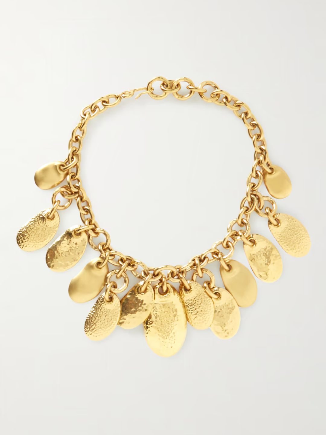 Petal gold-tone necklace