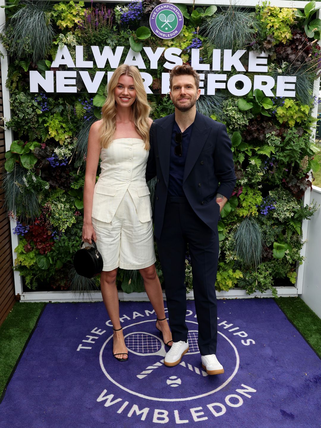 joel dommett at wimbledon with hannah cooper