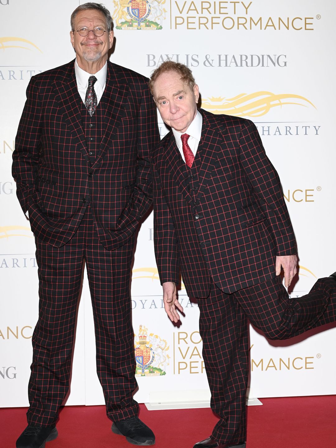 Penn and Teller in tweed suits