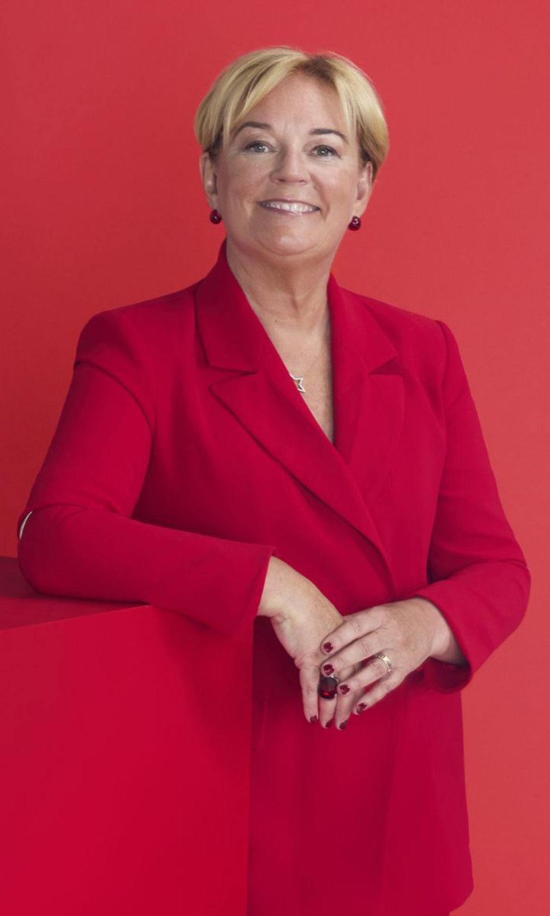 Jo Malone posing for HELLO!'s Power List party in London