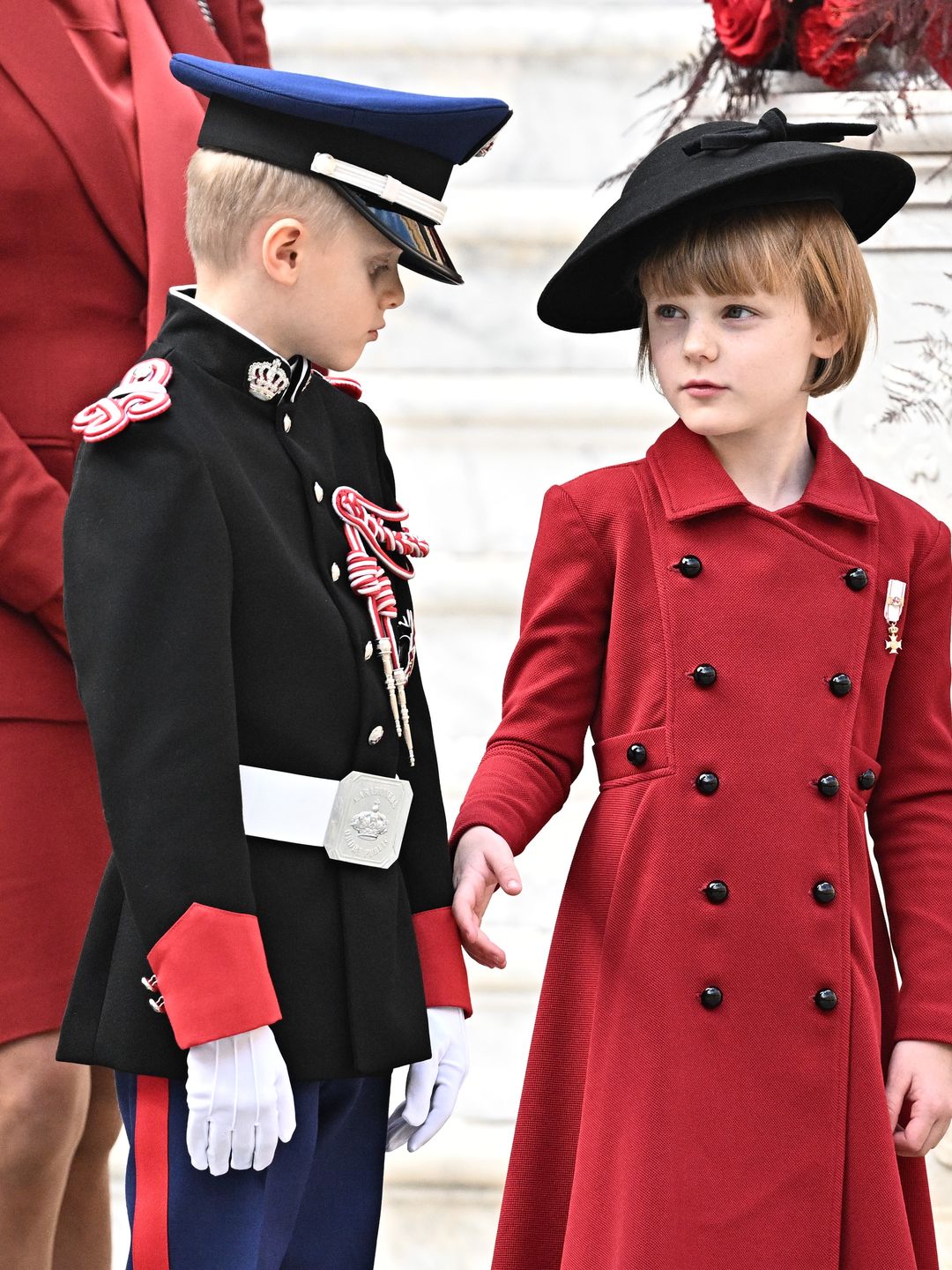 prince jacques with gabriella on monaco national day