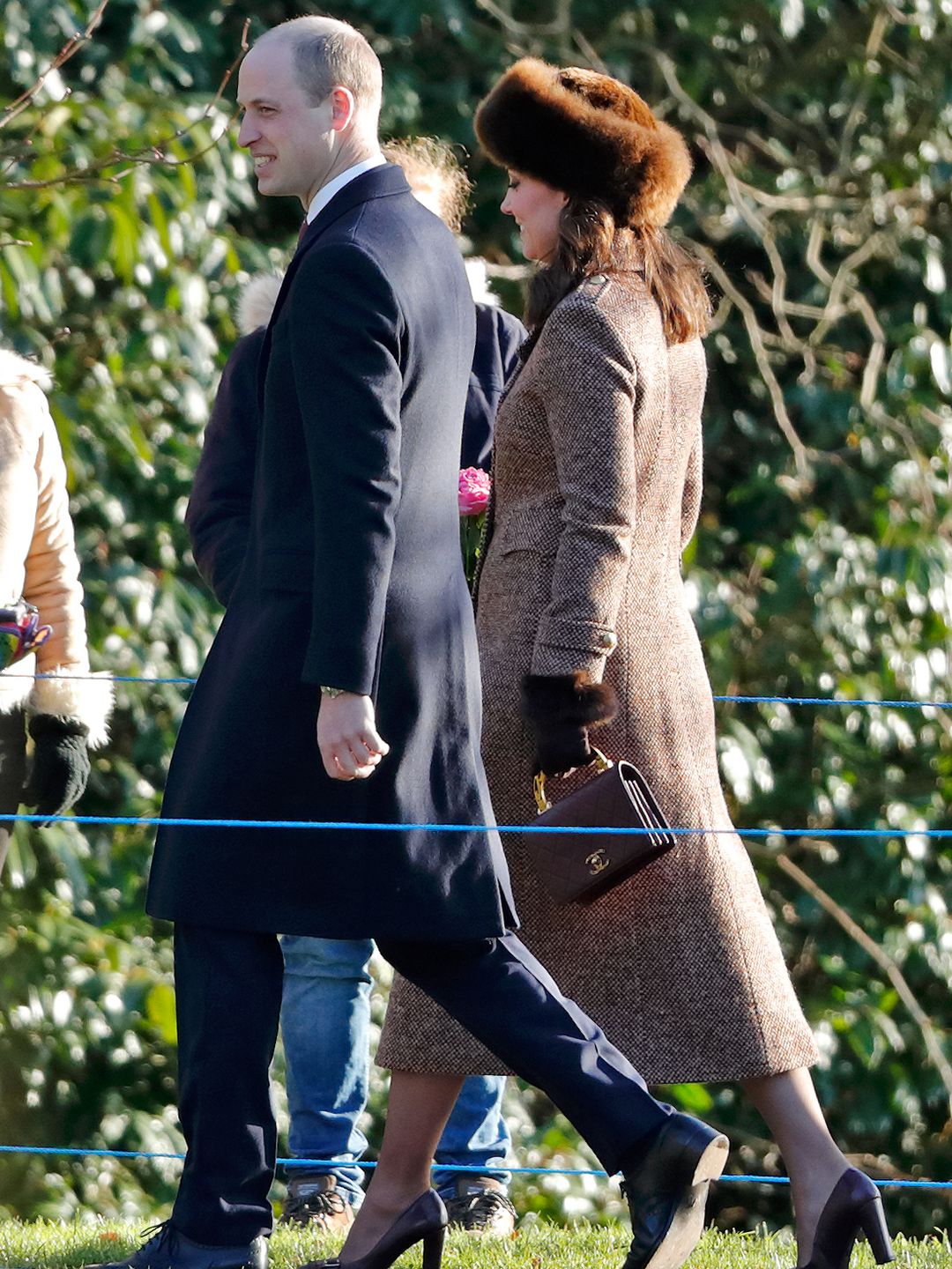 The royal couple attended Sunday service at St Mary Magdalene Church