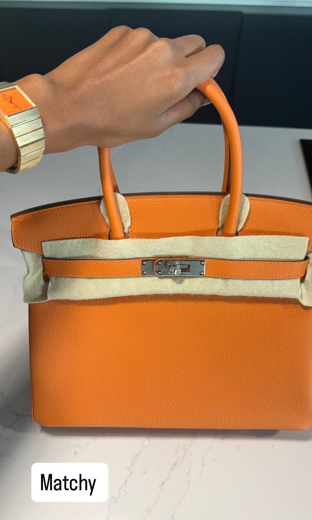 Maya Jama shares a picture of her new Birkin bag