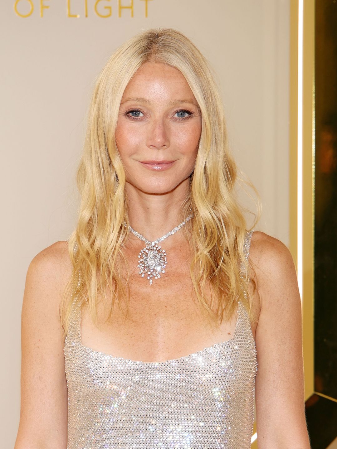 Gwyneth Paltrow attends the Swarovski "Masters of Light - From Vienna to Milan" exhibition opening during Milan Fashion Week 