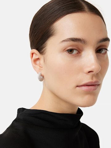 Jigsaw Diamante Hoop Earrings