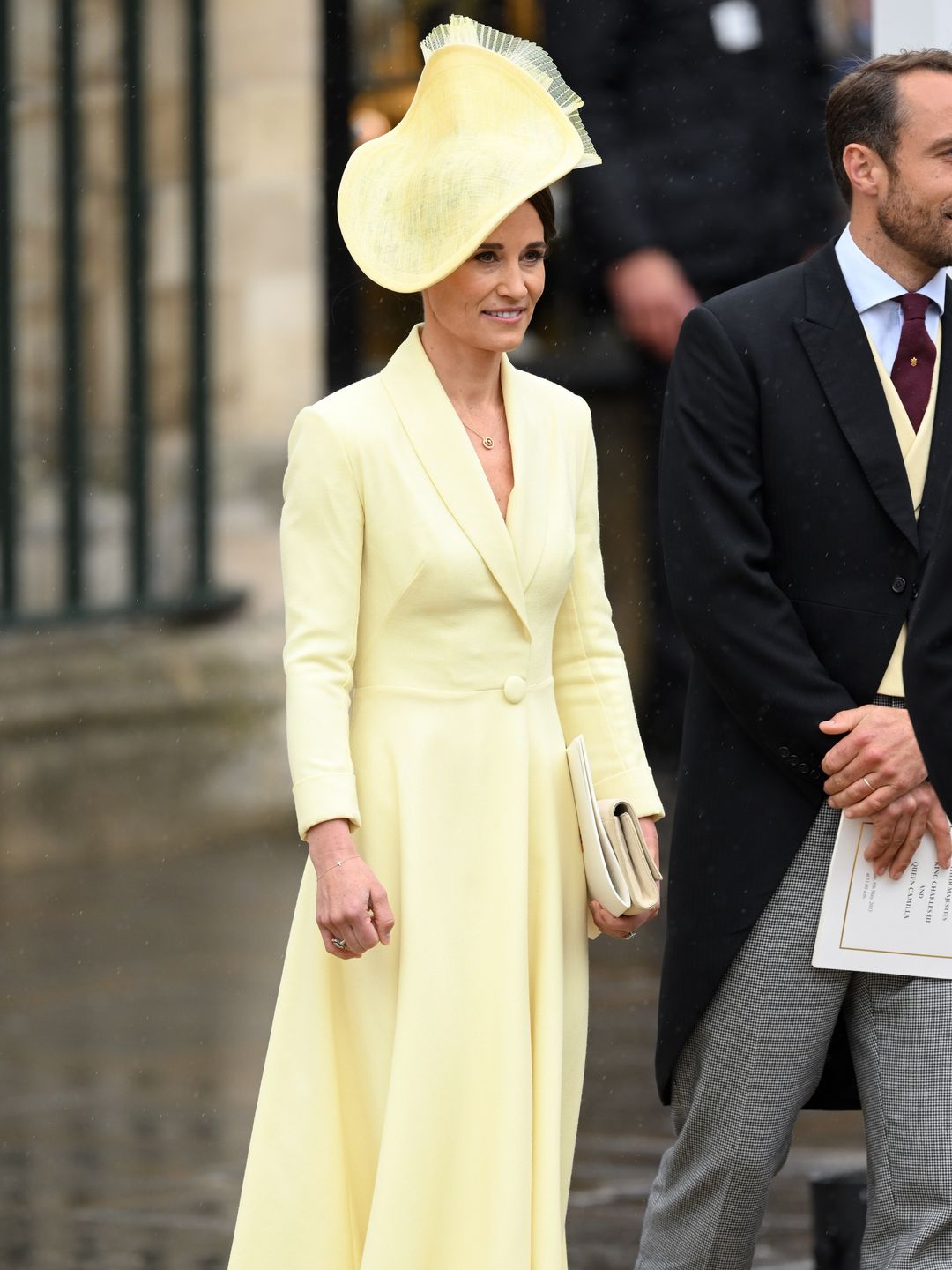 2023, Pippa Middleton departs Westminster Abbey after the Coronation of King Charles III and Queen Camilla on May 06, 2023 in London, England. The Coronation of Charles III and his wife, Camilla, as King and Queen of the United Kingdom of Great Britain and Northern Ireland, and the other Commonwealth realms takes place at Westminster Abbey today. Charles acceded to the throne on 8 September 2022, upon the death of his mother, Elizabeth II. (Photo by Karwai Tang/WireImage)