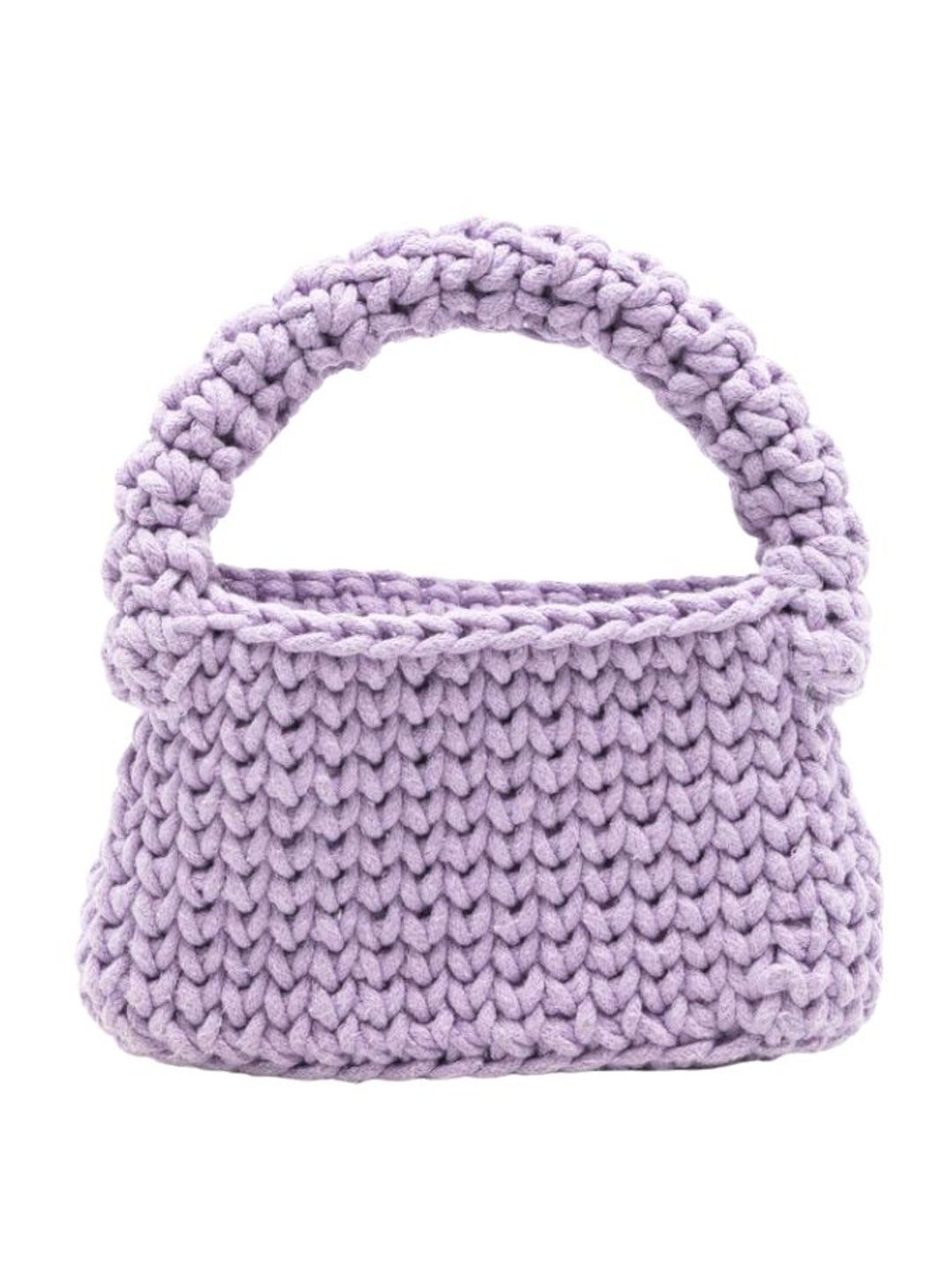 Lilac crochet bag 