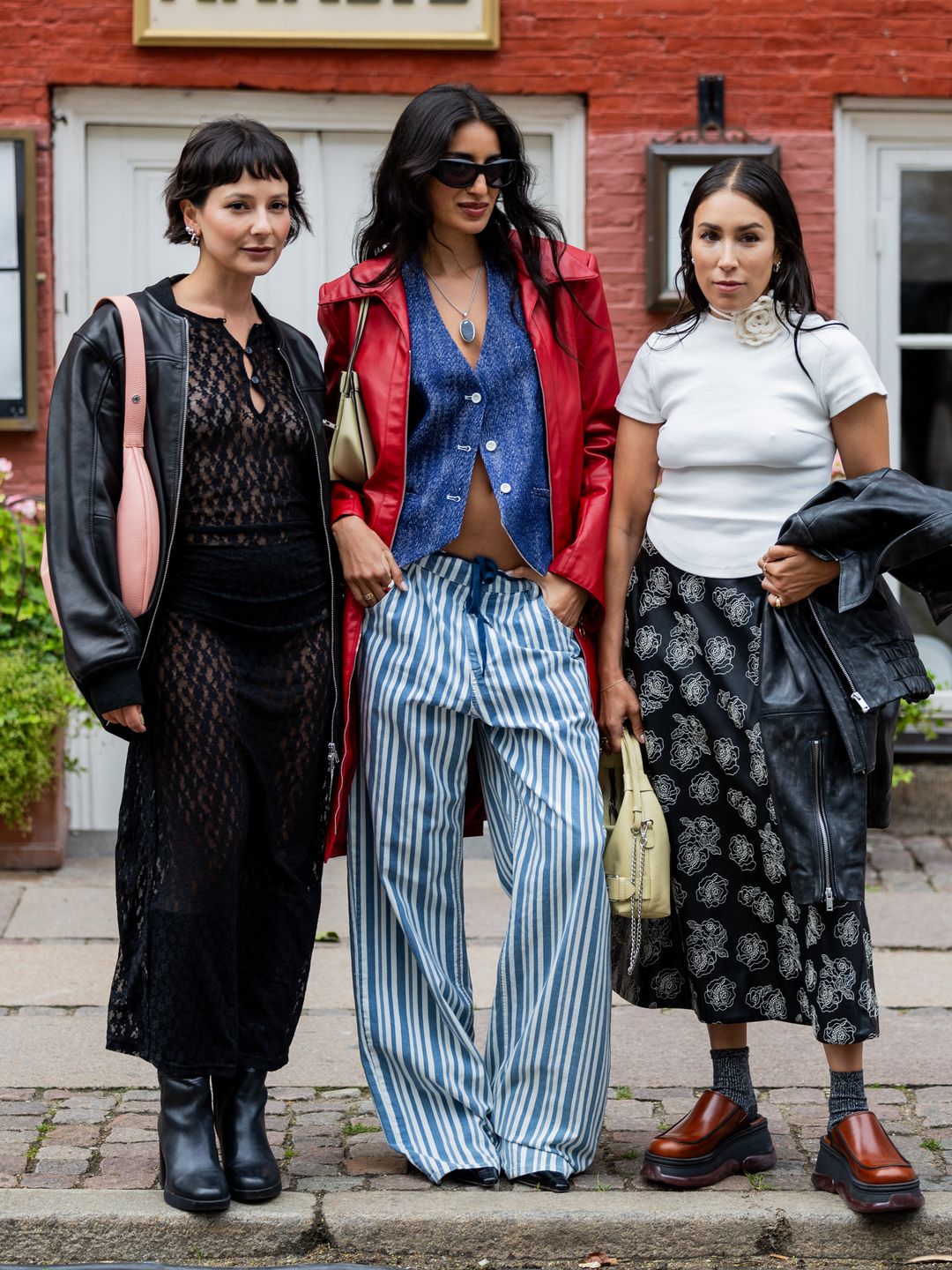Guests outside Baum und Pferdgarten during the Copenhagen Fashion Week Spring/Summer 2024 