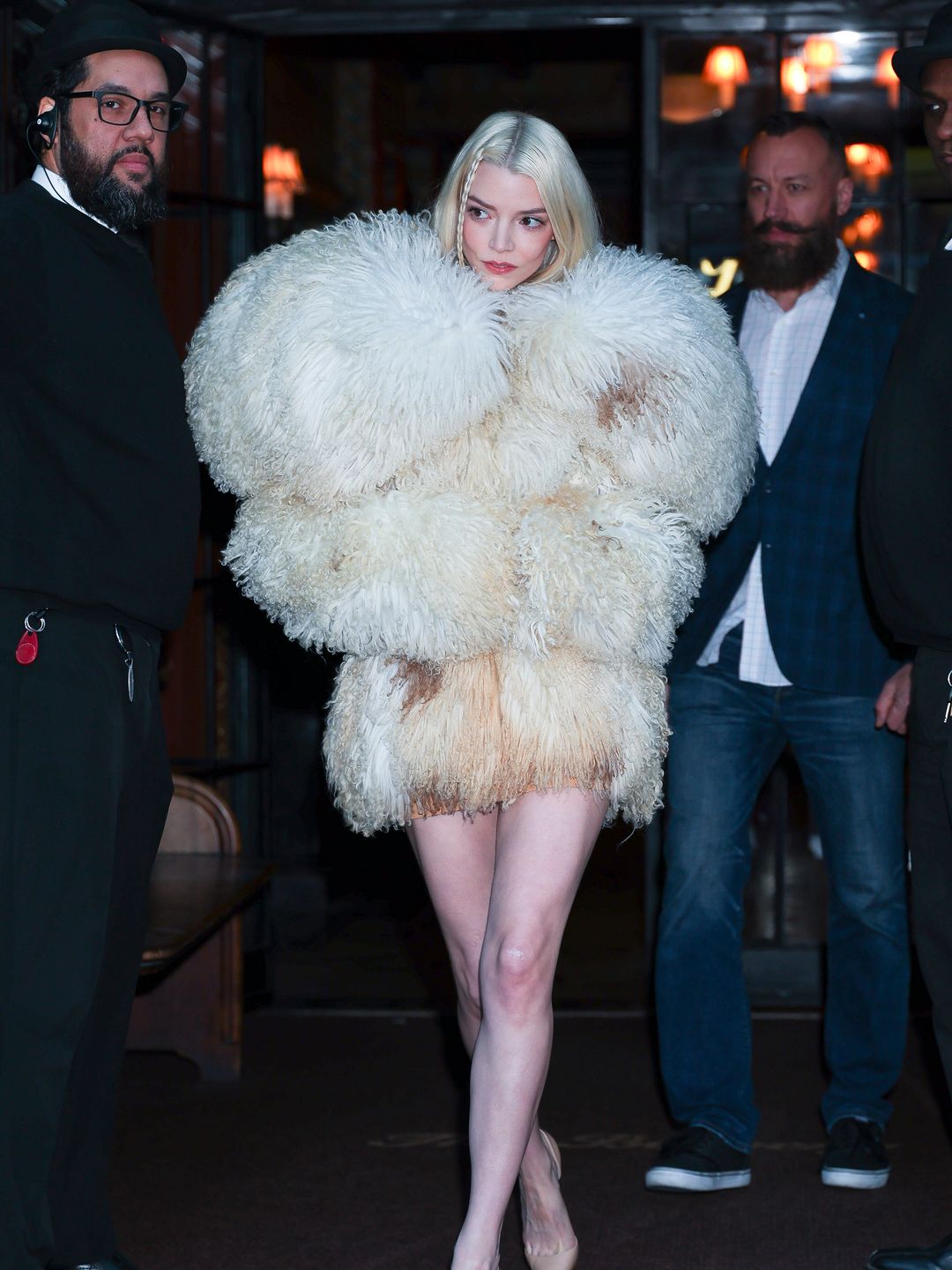 Anya Taylor-Joy seen in East Village on February 04, 2025 in New York City.