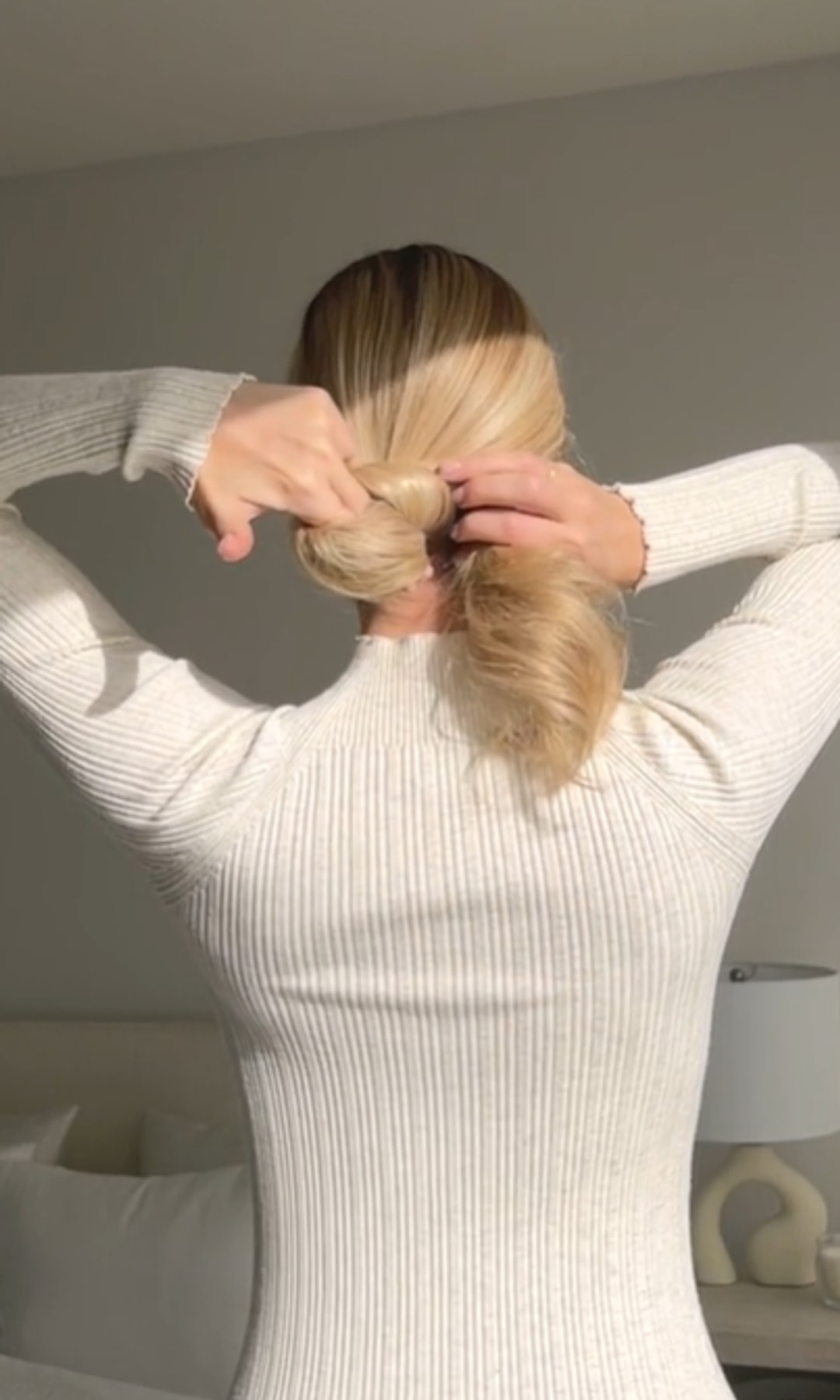 French roll hairstyle how to step 3