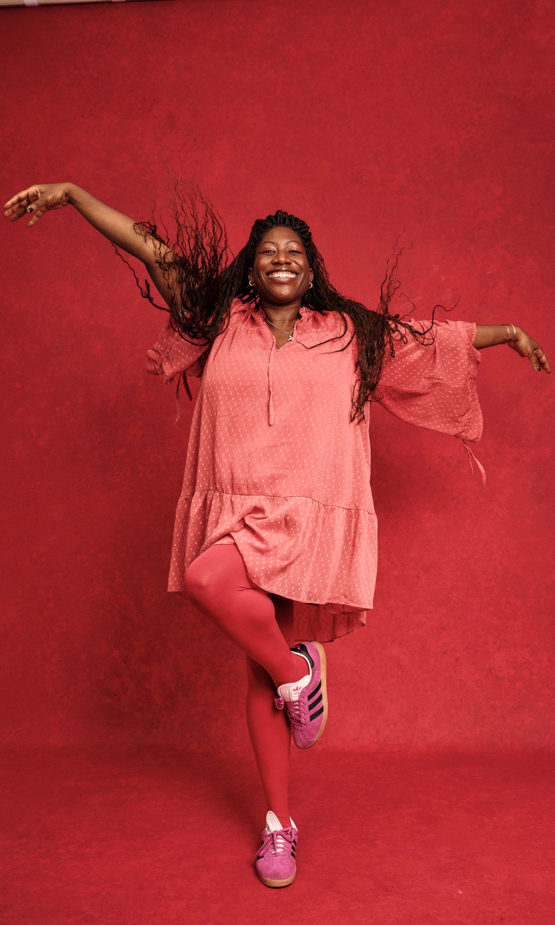 Ateh Jewel posing for HELLO!'s Power List party in London